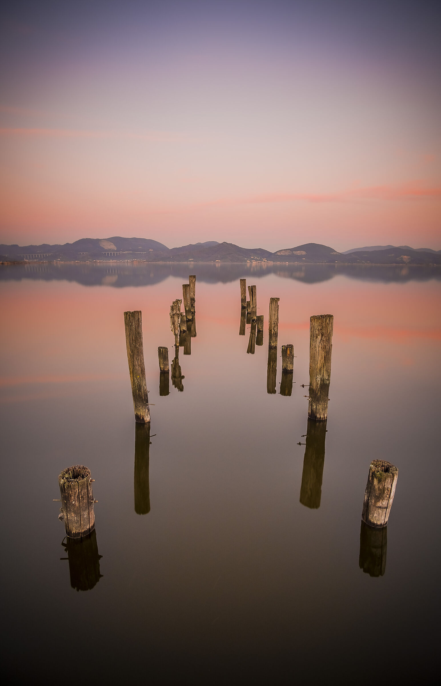 Sunset at Lake Massaciuccoli