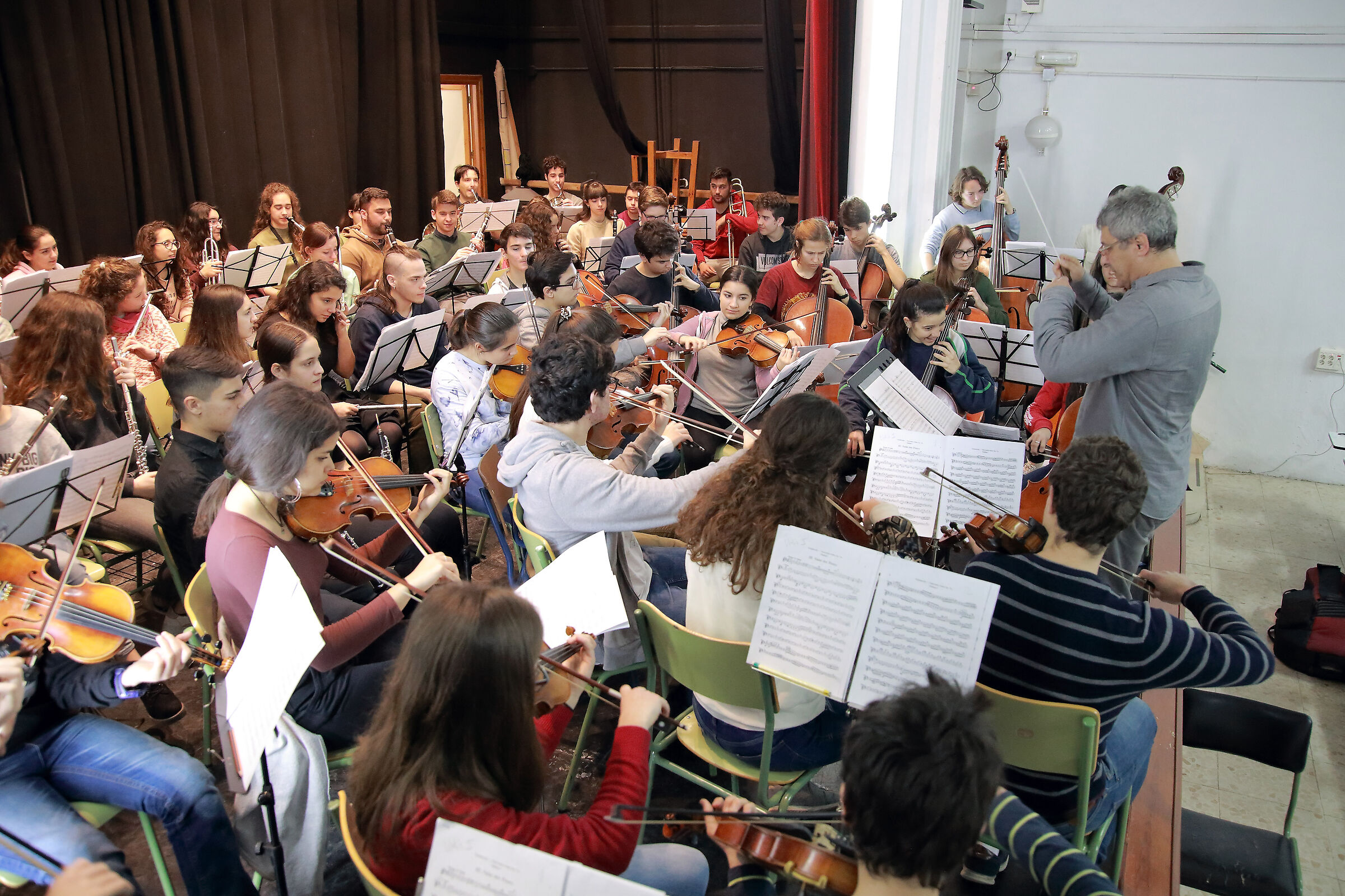 Orchestra della St. Isidoro High School. Sevilla