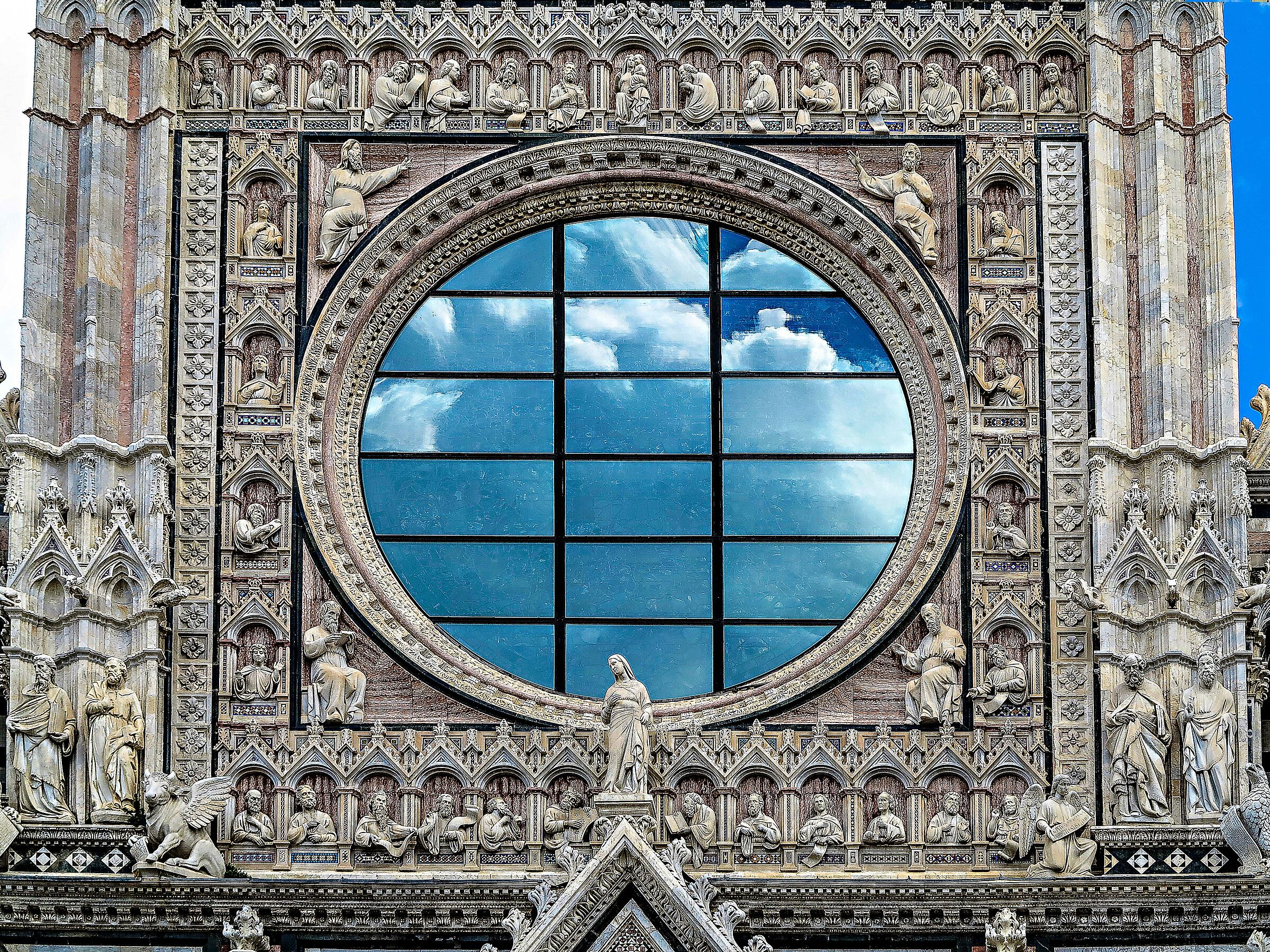 Part. rosone duomo di Siena