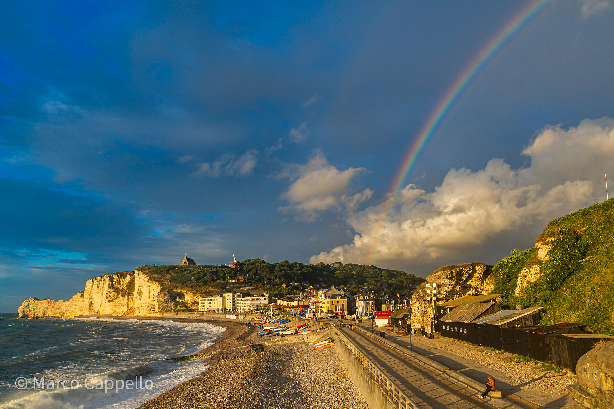 Arcobaleno al tramonto
