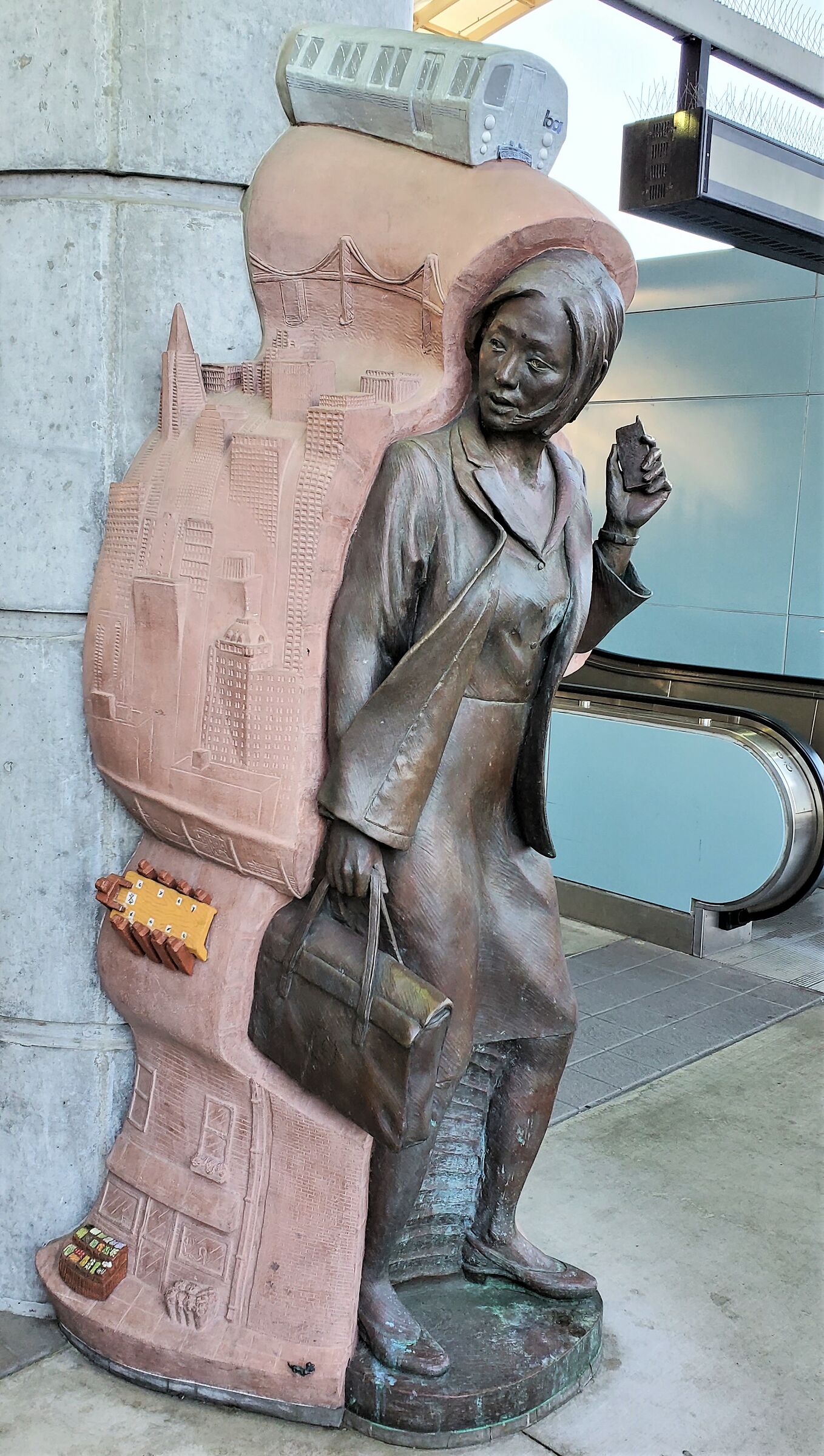 SF bart (local subway) Lady