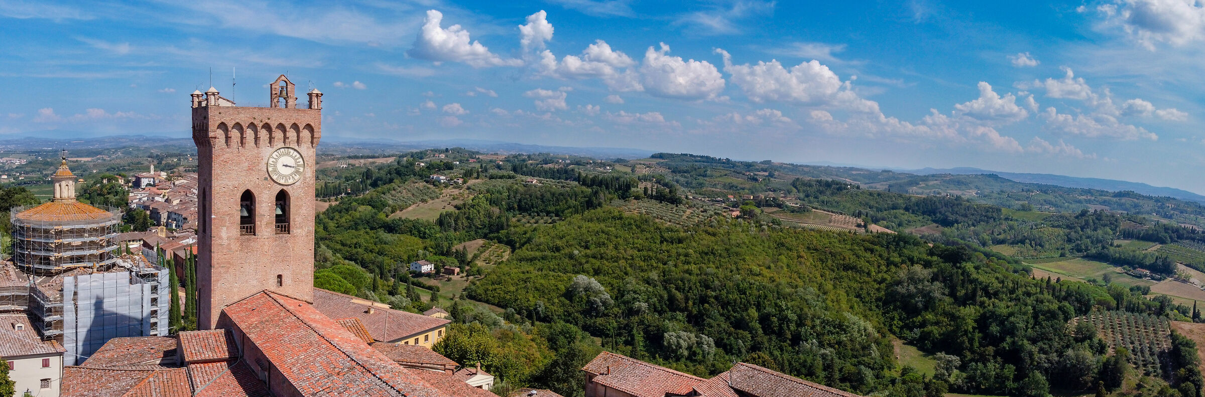 At the top of the hill