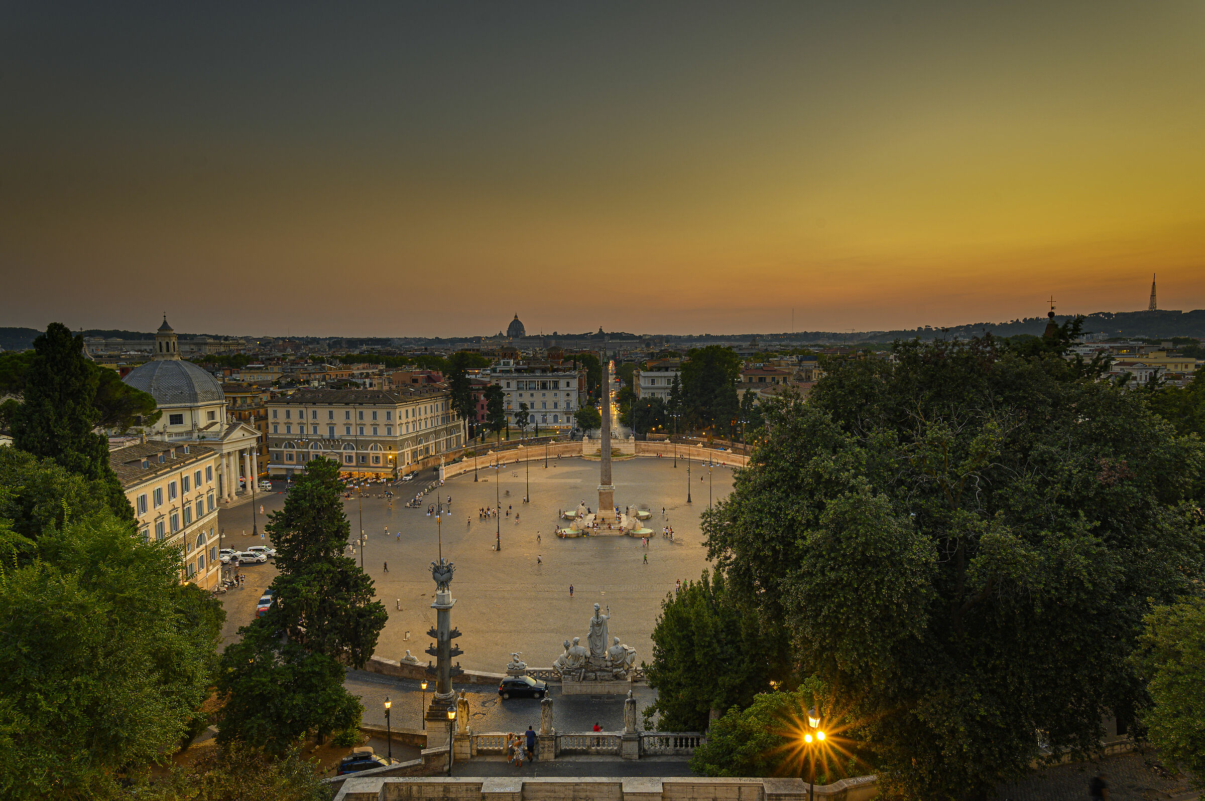 from Pincio to sunset