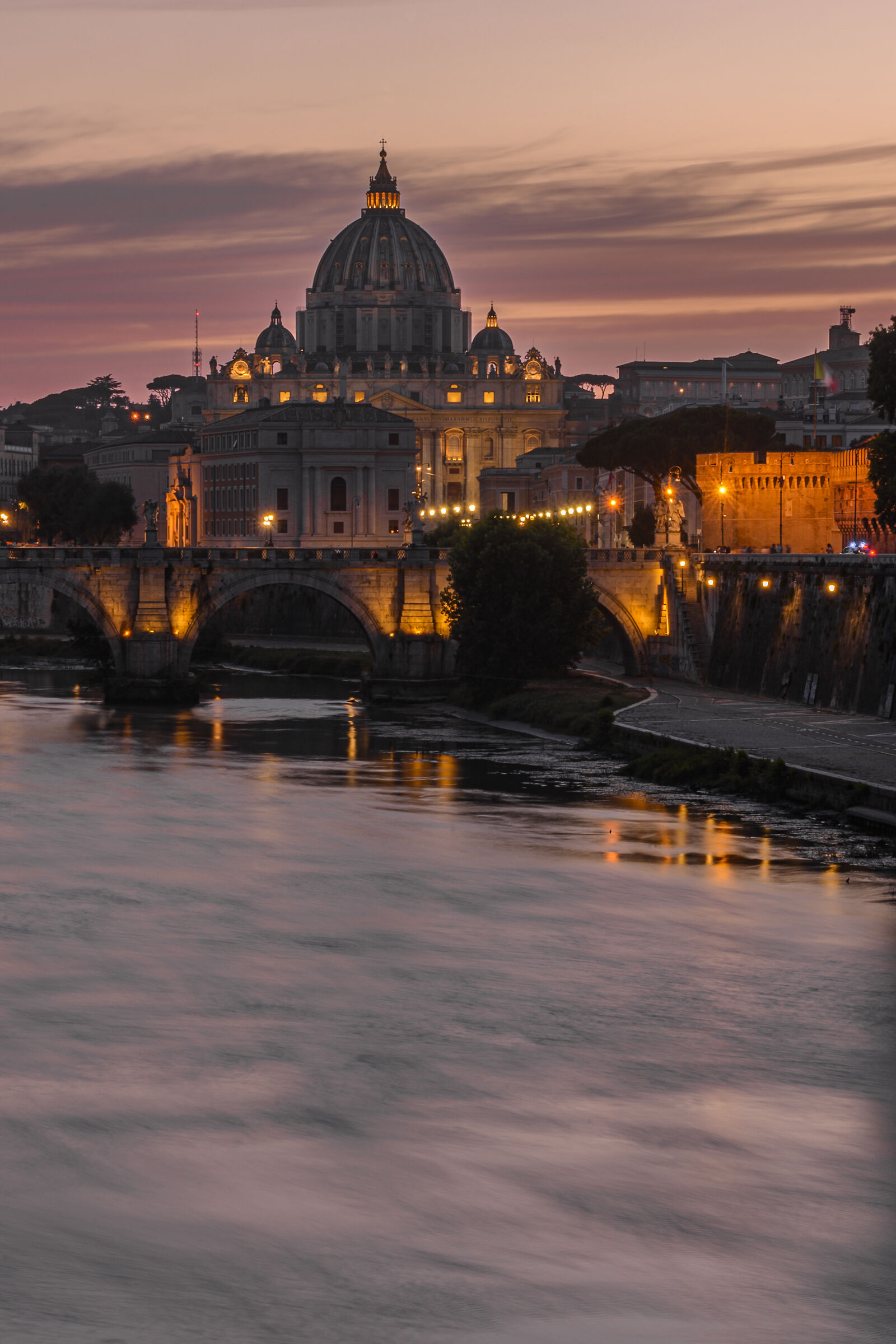 St. Peter's and the Tiber River