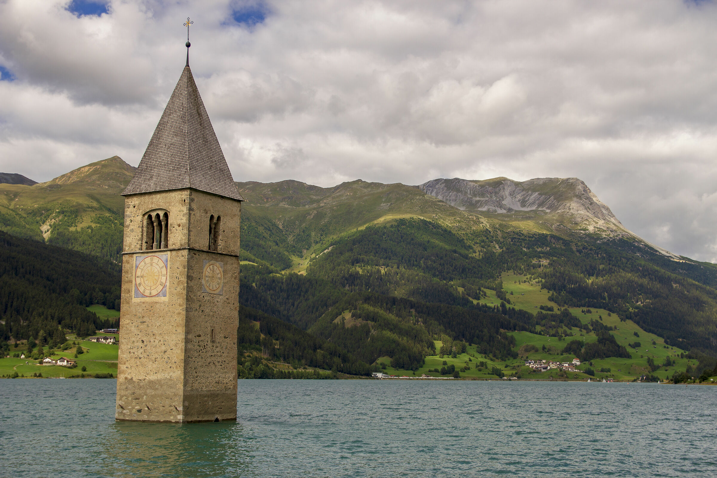 Submerged bell tower