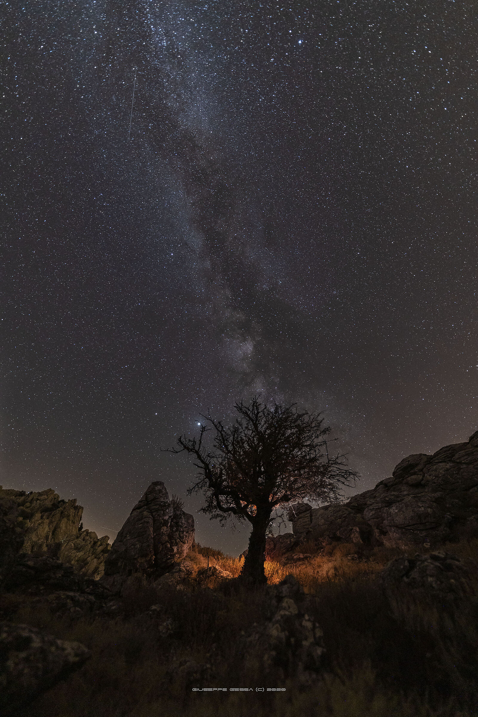Via Lattea dal Monte Corrasi