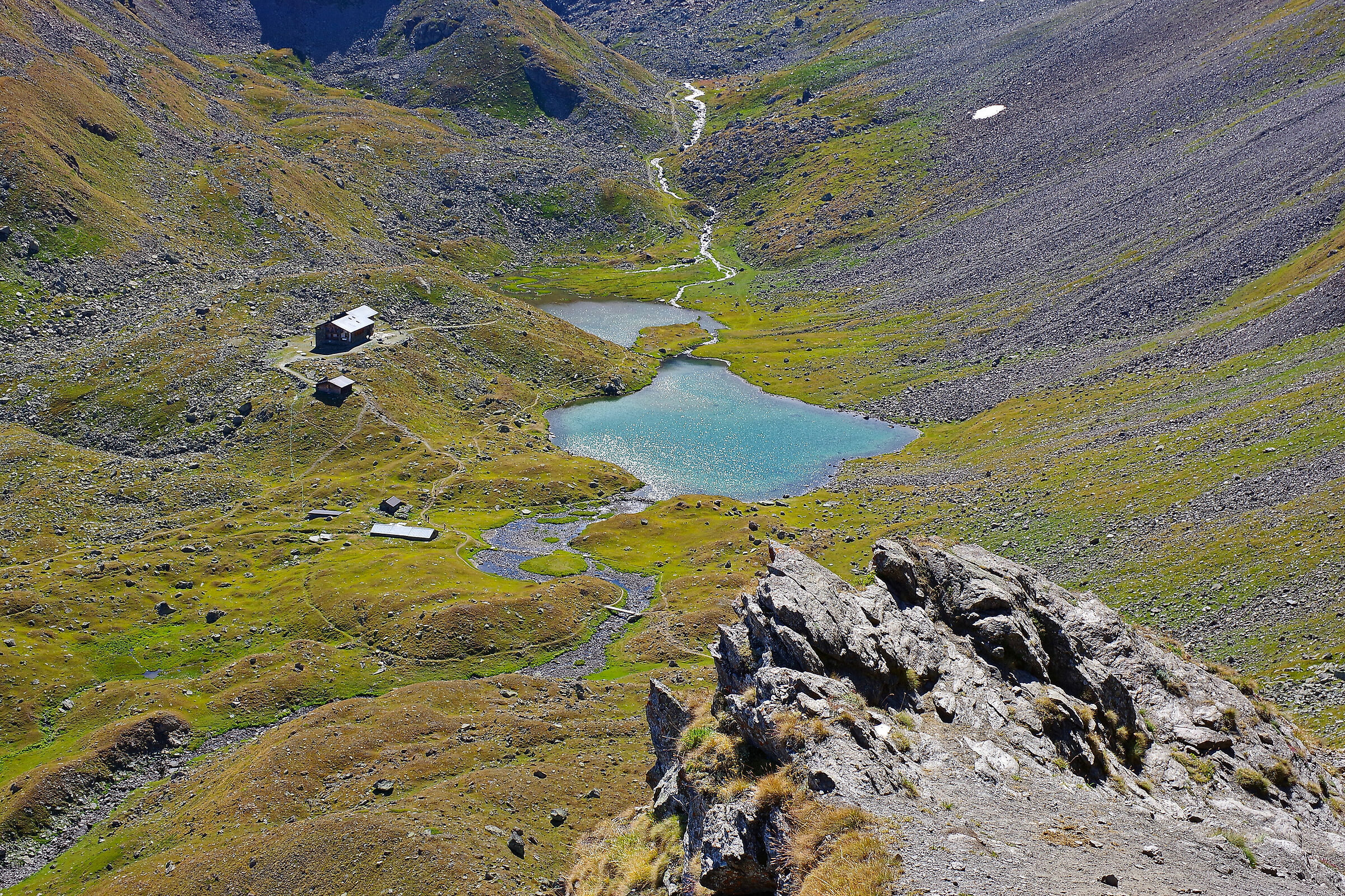 Rifugio e lago Arbolle