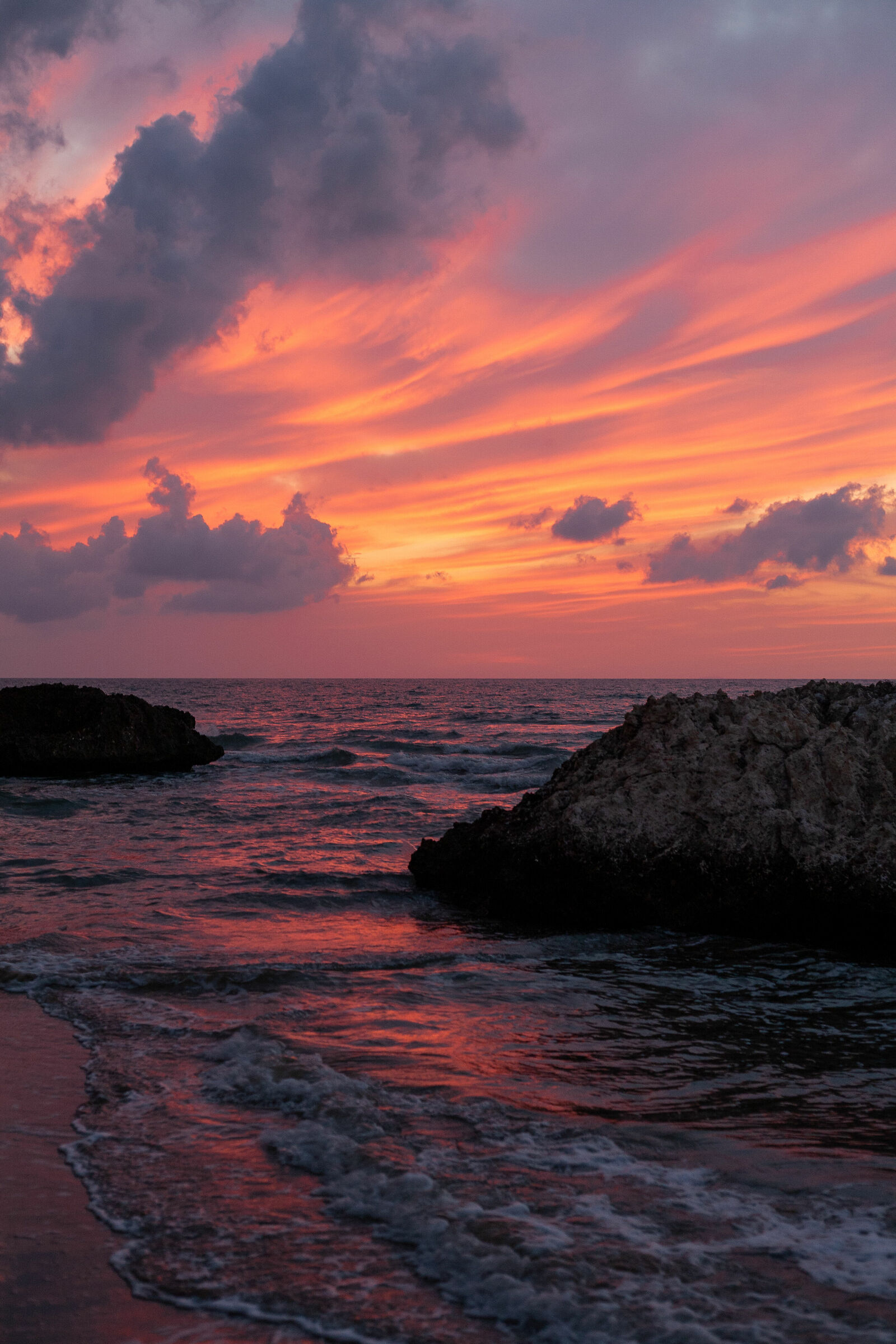 Striped sunset