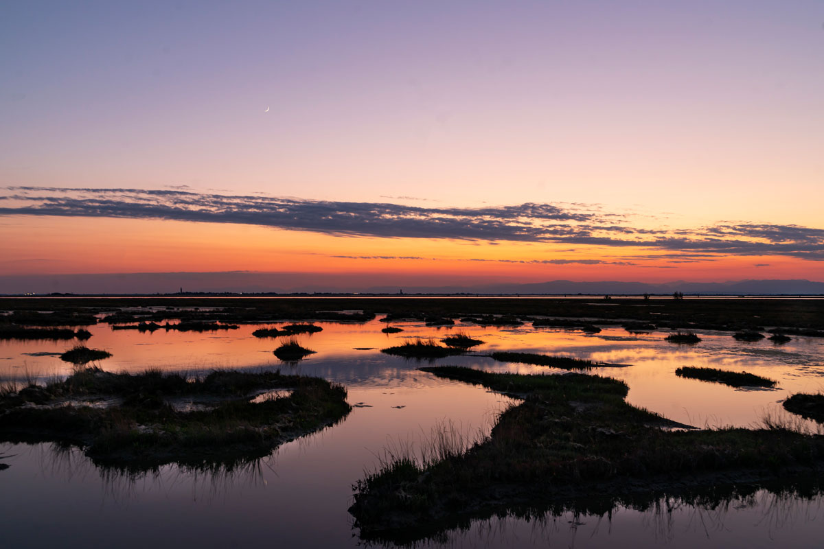 Tre Porti (Cavallino) tramonto .