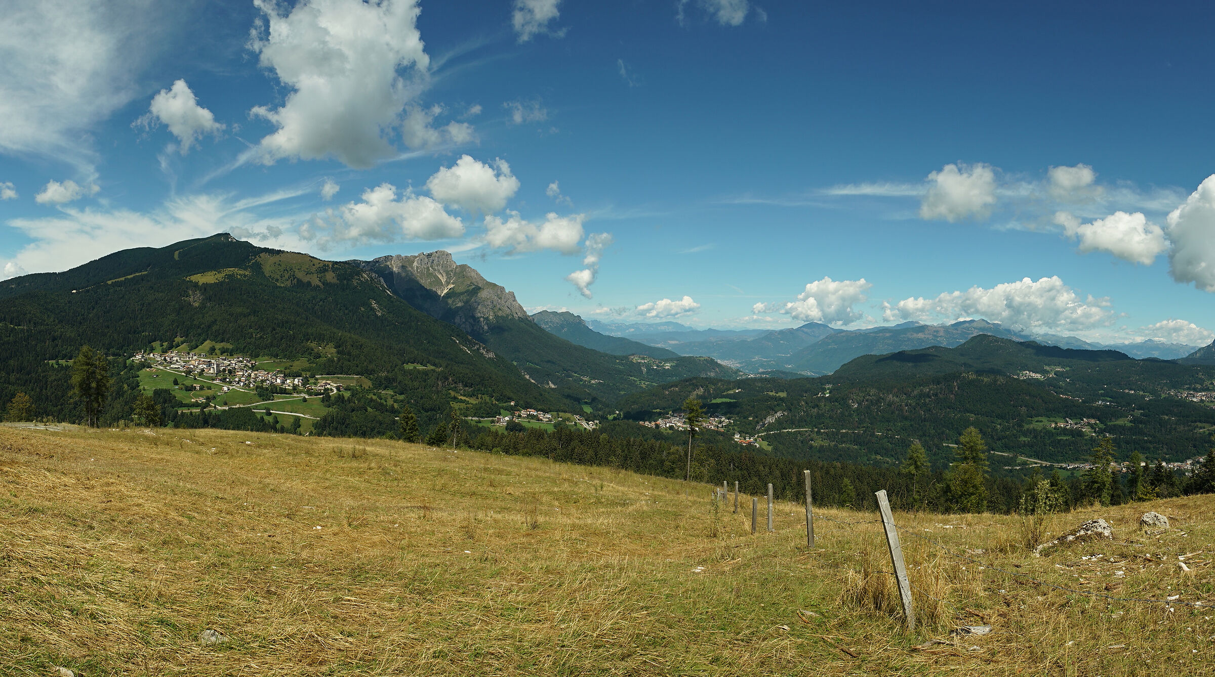 Panorama dall'altopiano dei fiorentini