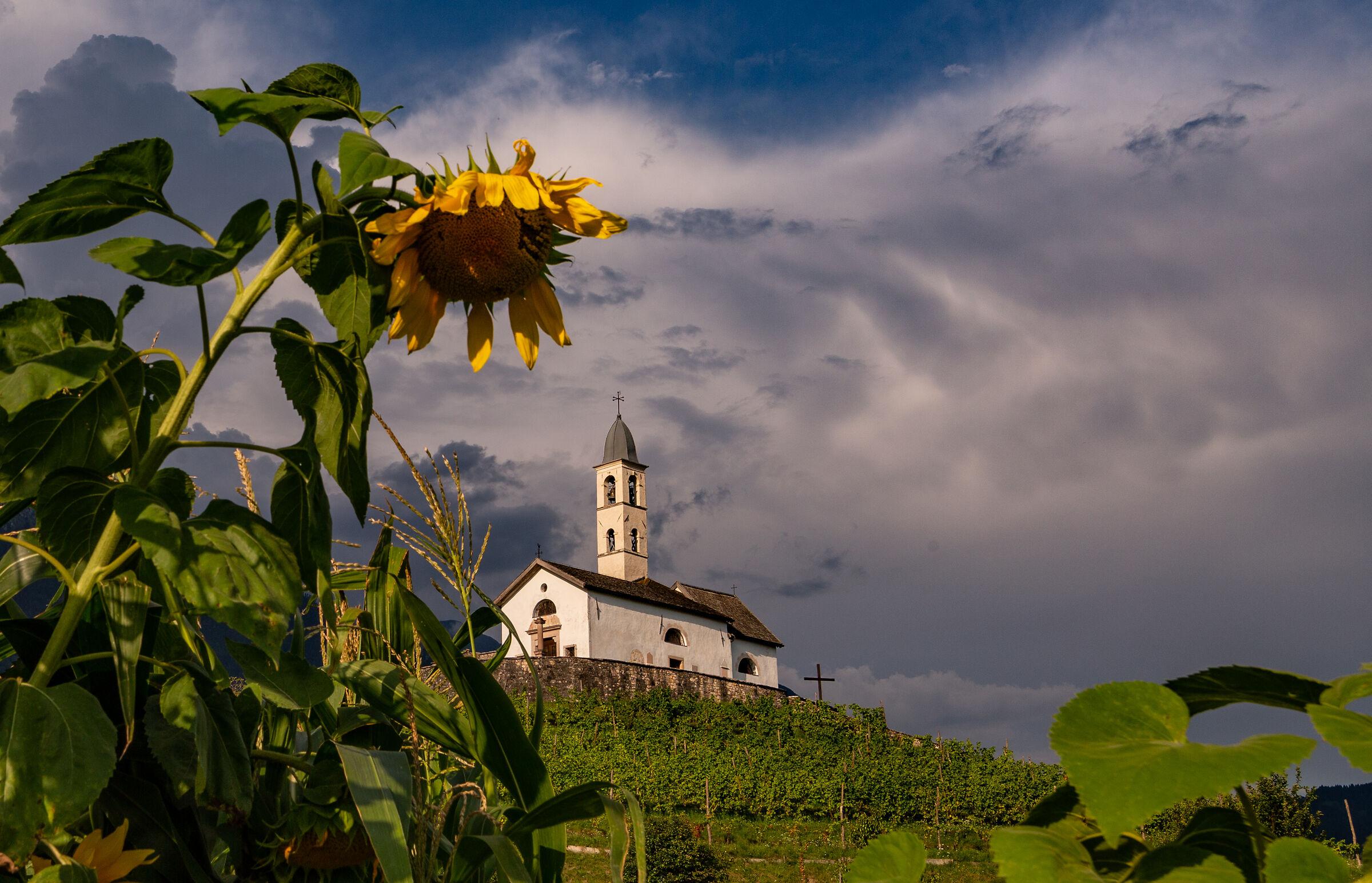 Chiesa di San Giorgio, prima del temporale.