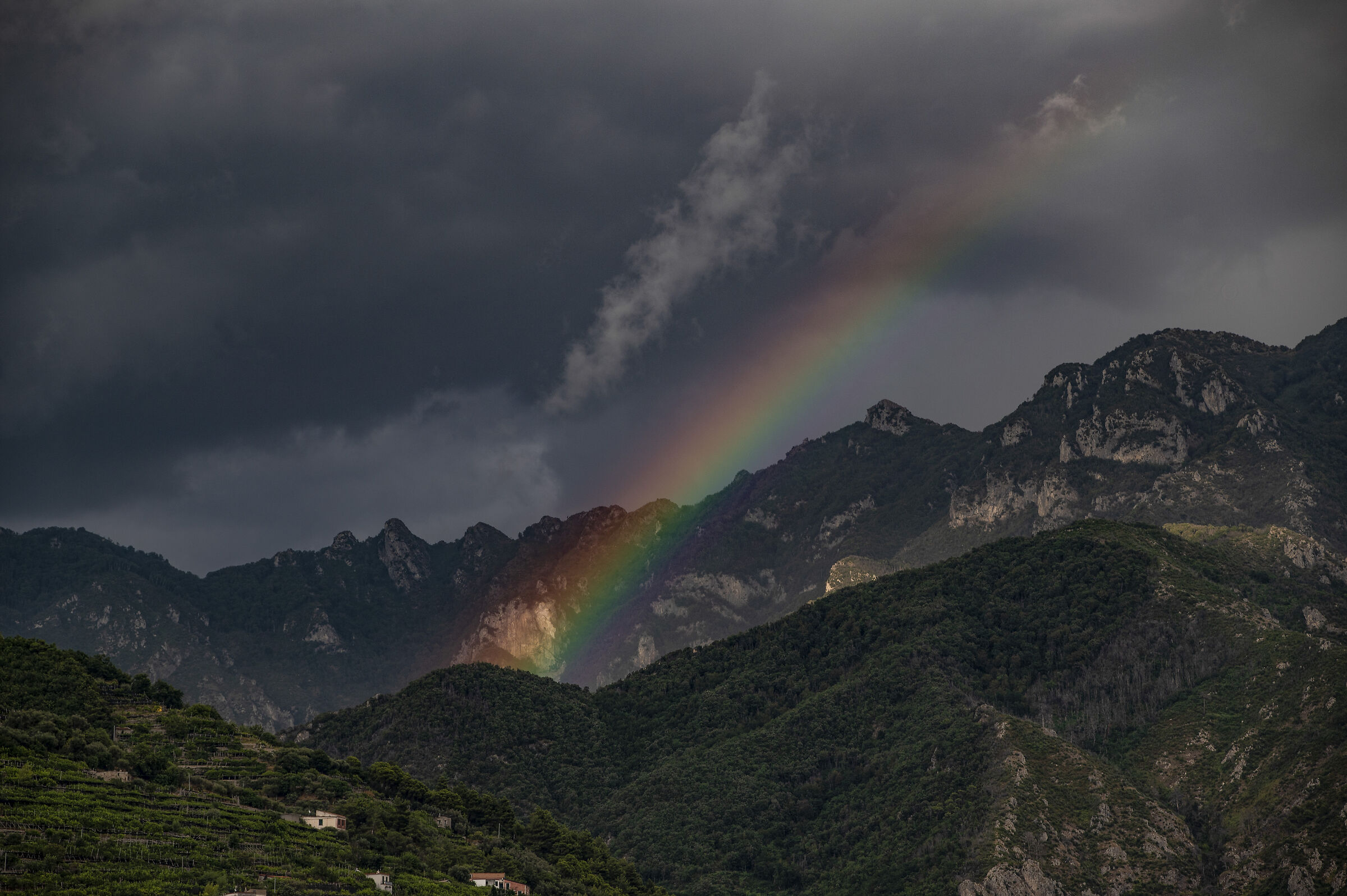 Arcobaleno sui Monti Lattari