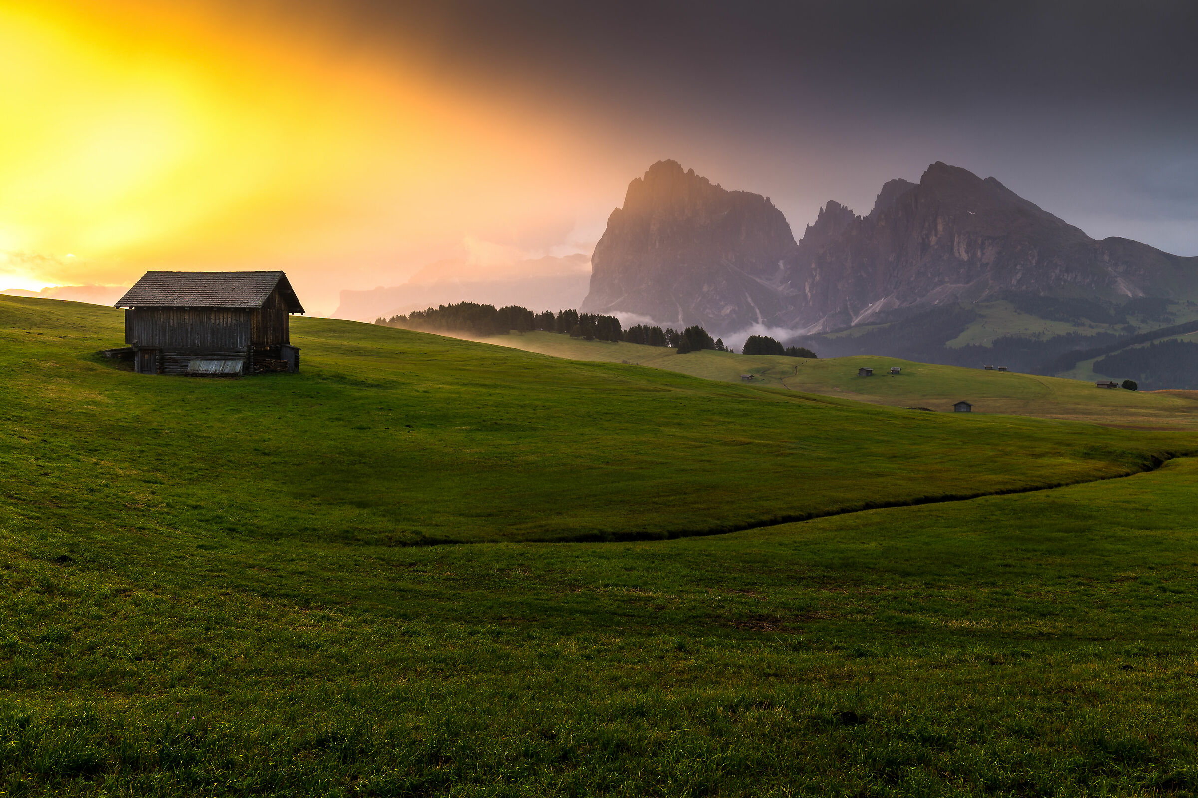 Alba all'Alpe di Siusi