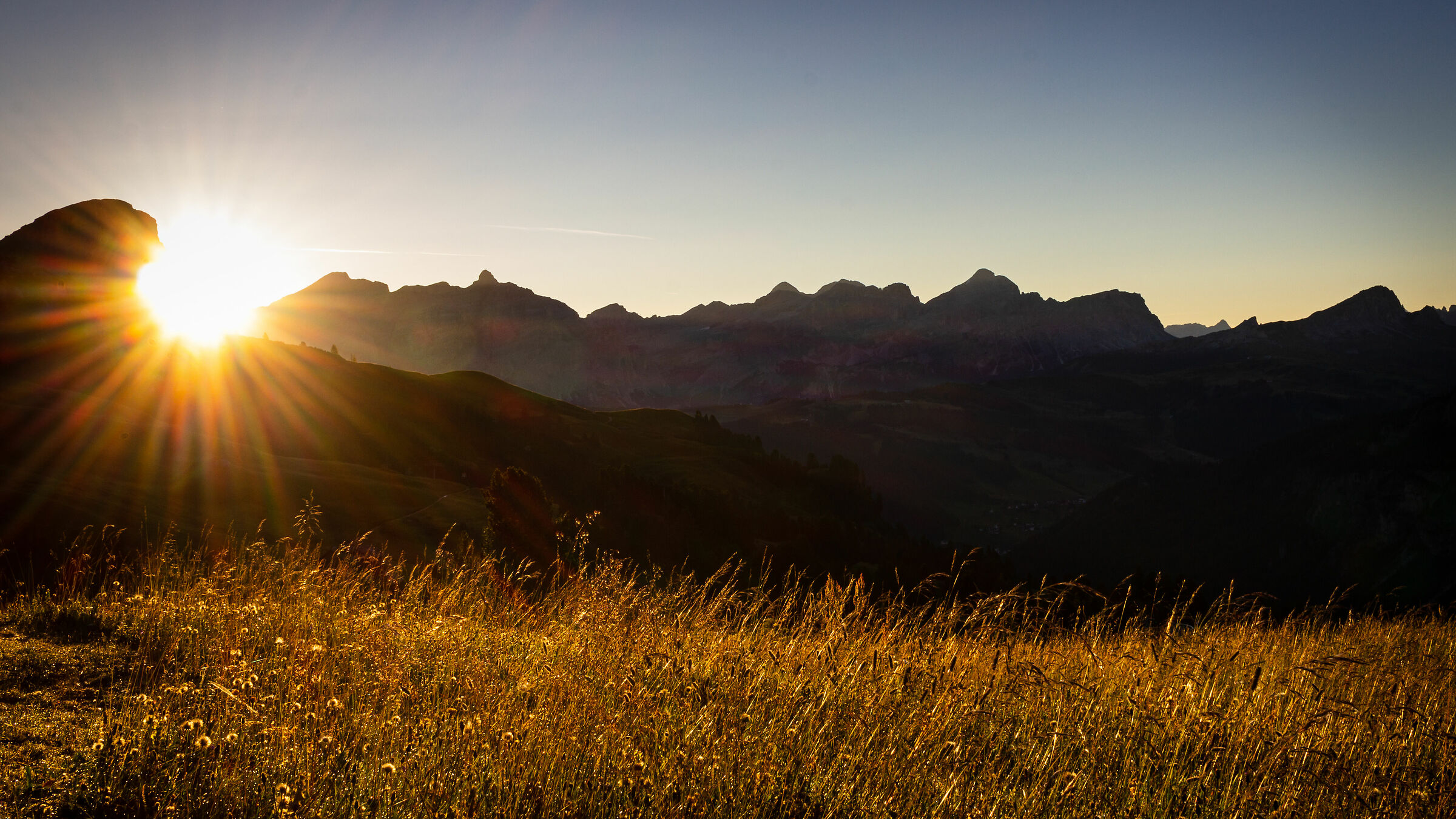 Sunrise on the Gardena Pass