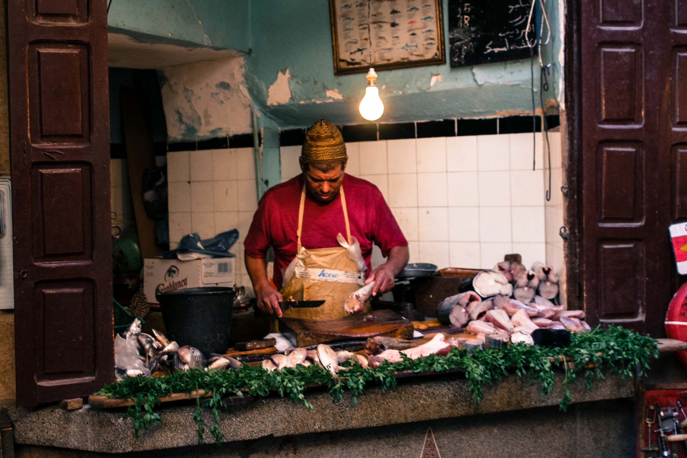Wandering around the Souks - Fishmonger