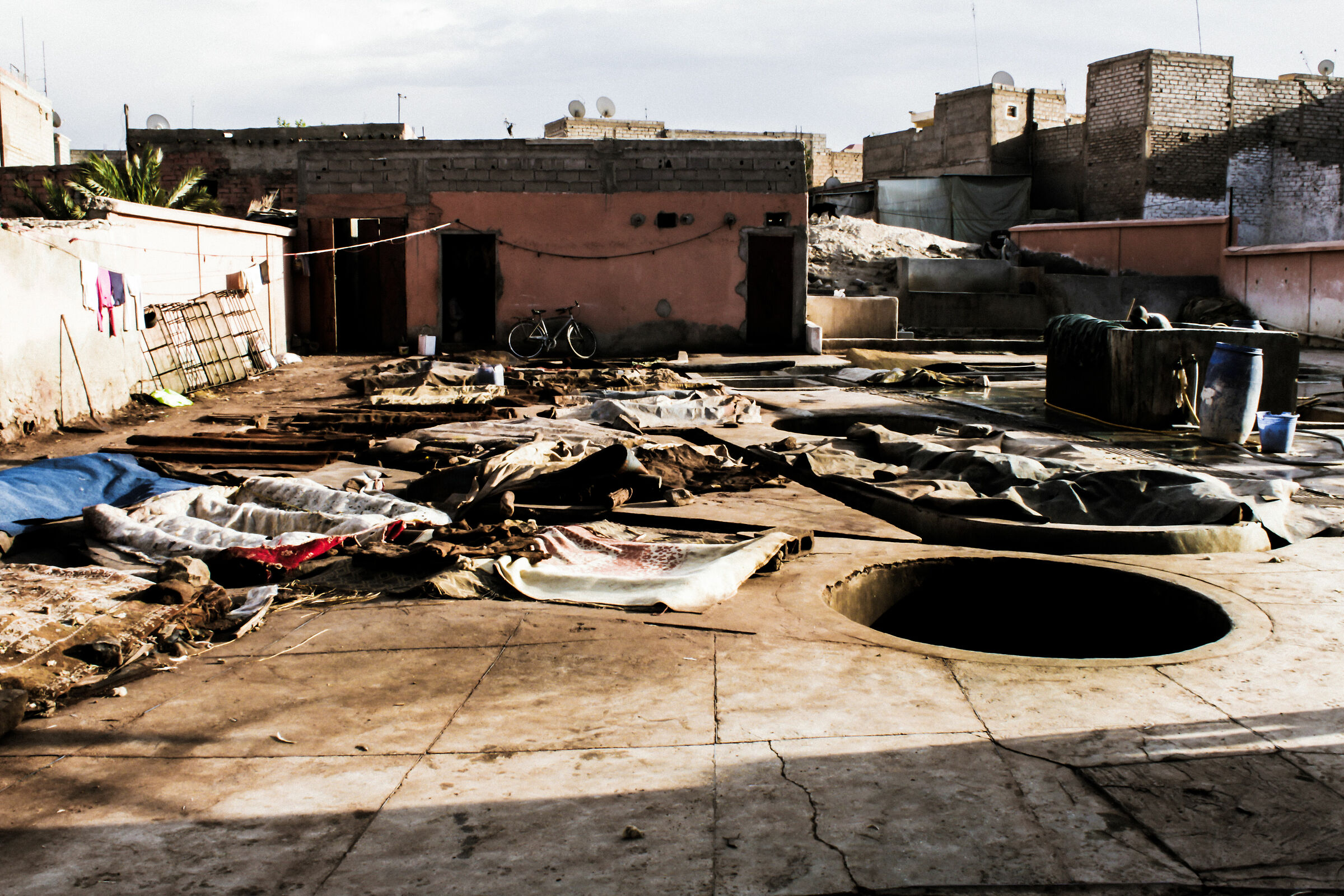 Typical skin processing area