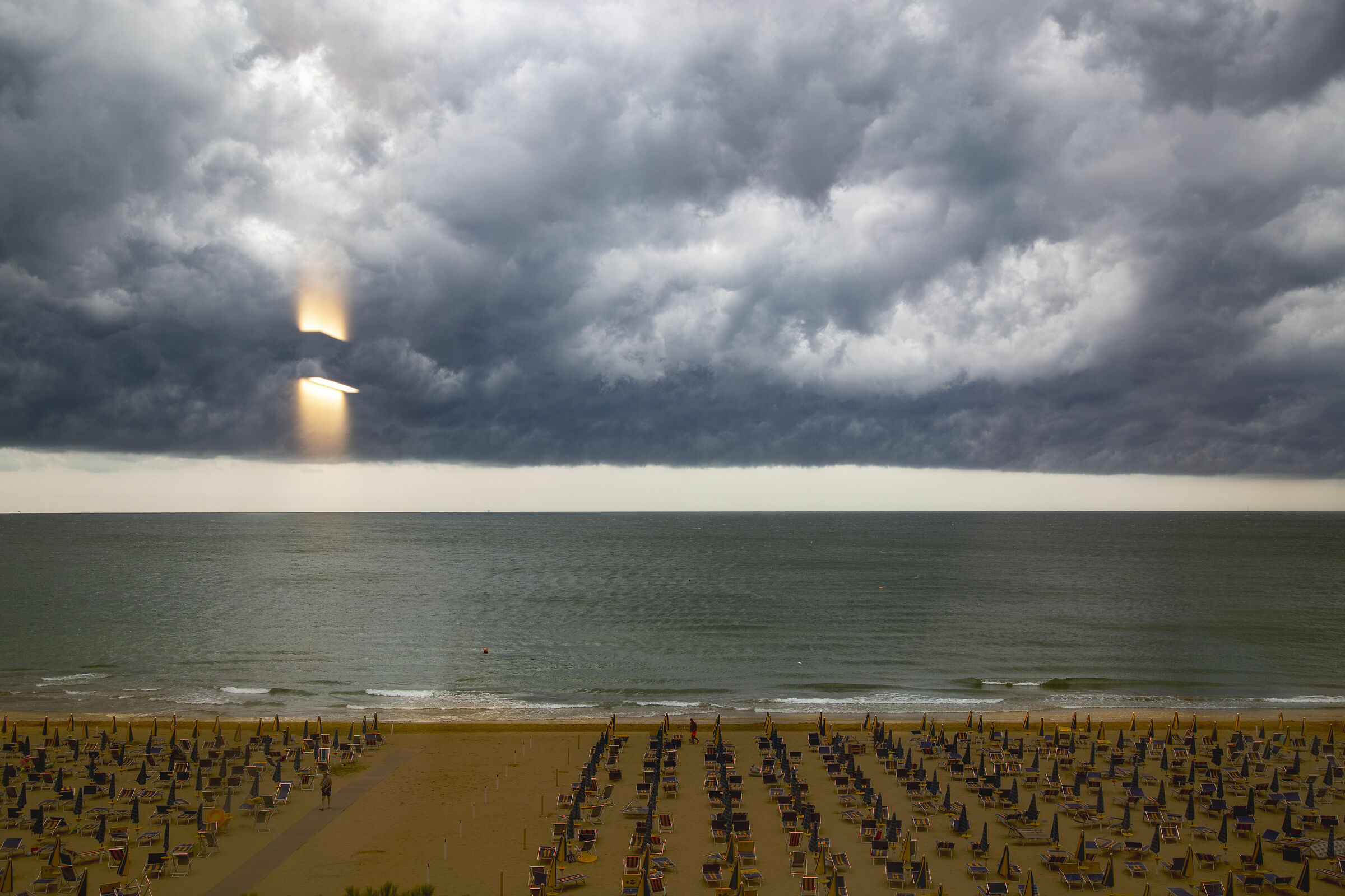 Cloudy with lightning