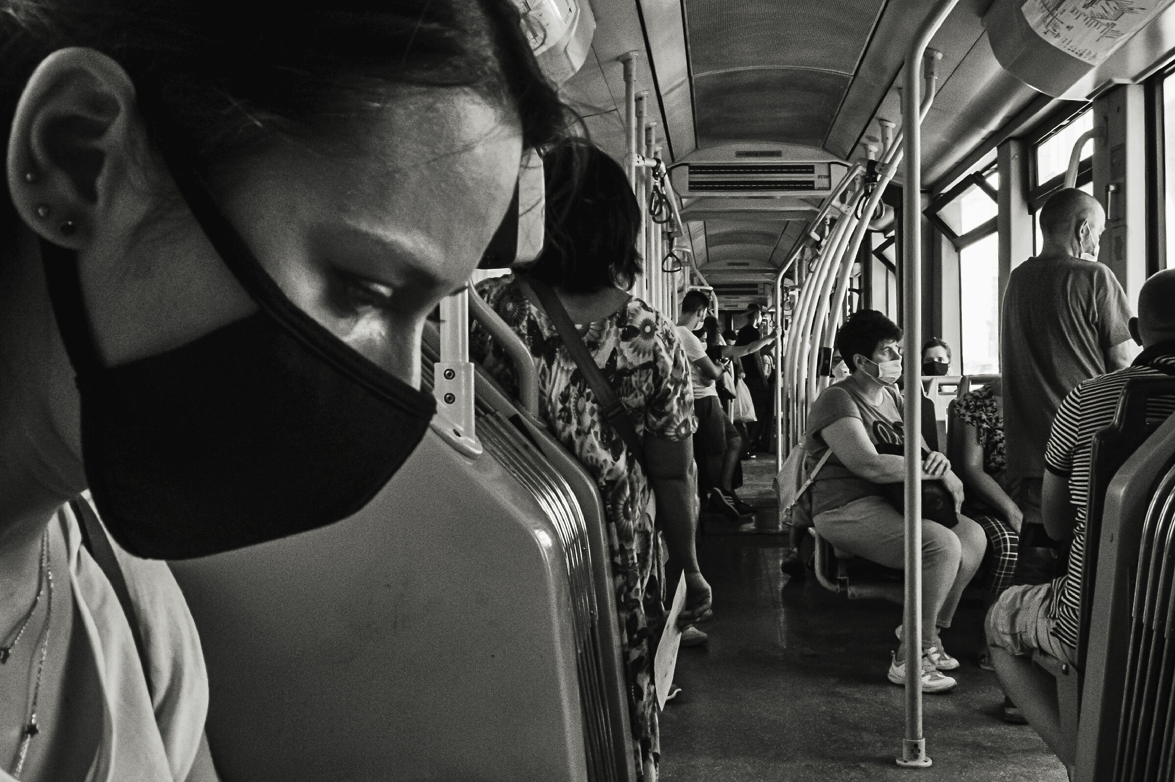 Sui mezzi in pandemia, Roma, 2020