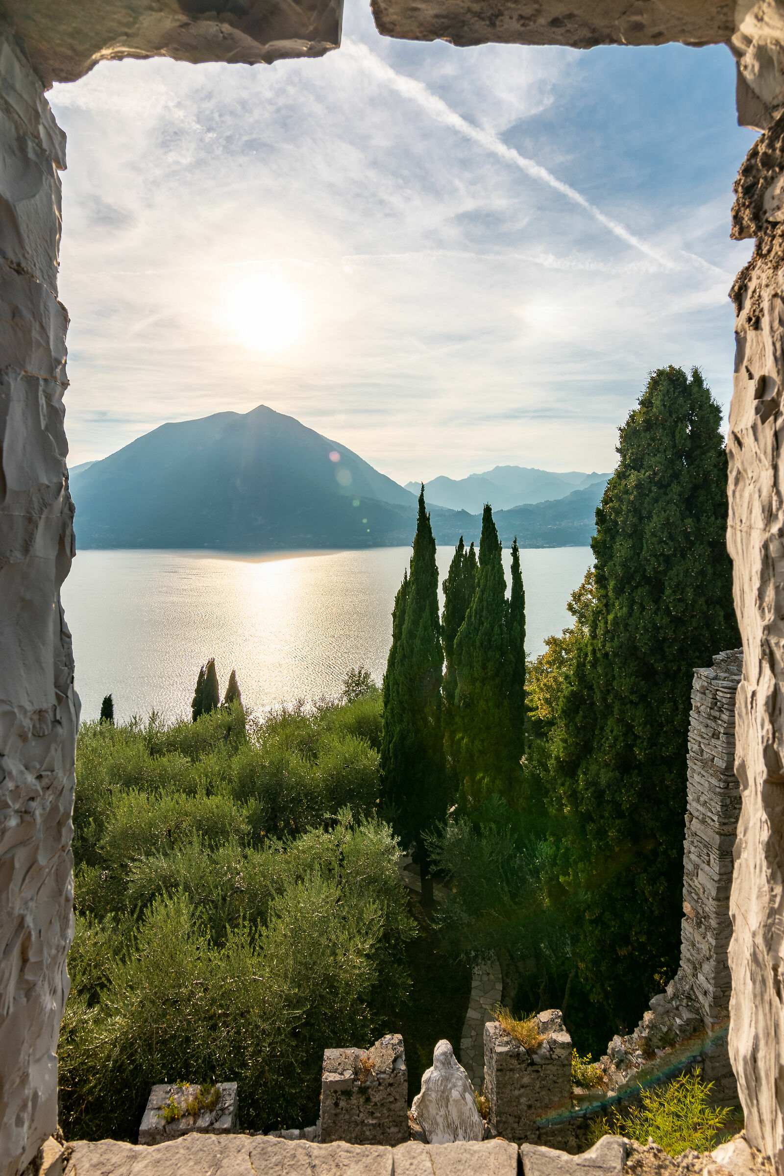 Dalla finestra del castello di Vezio