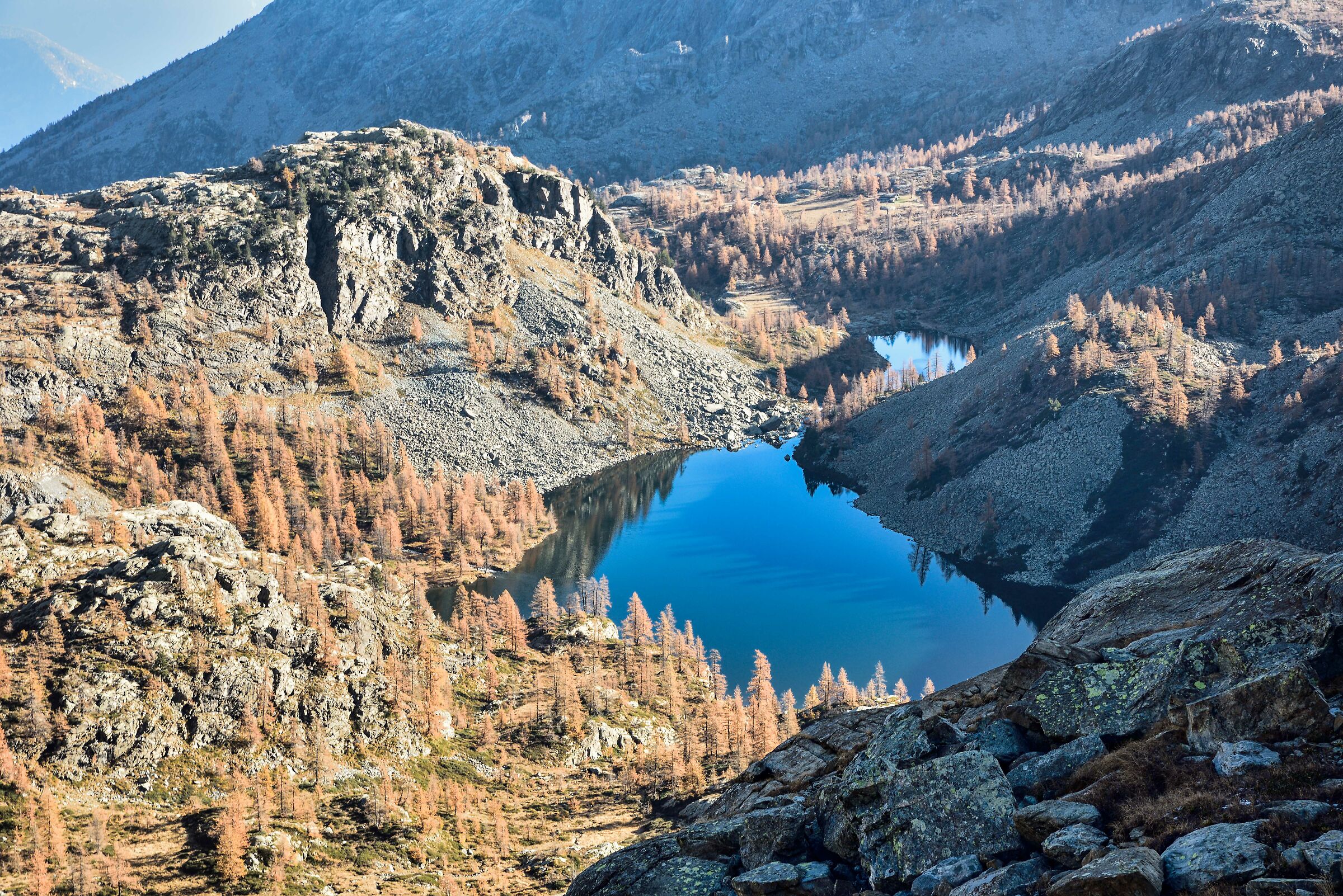 siamo ormai prossimi al Grand Lac - Lago Cornuto e Nero
