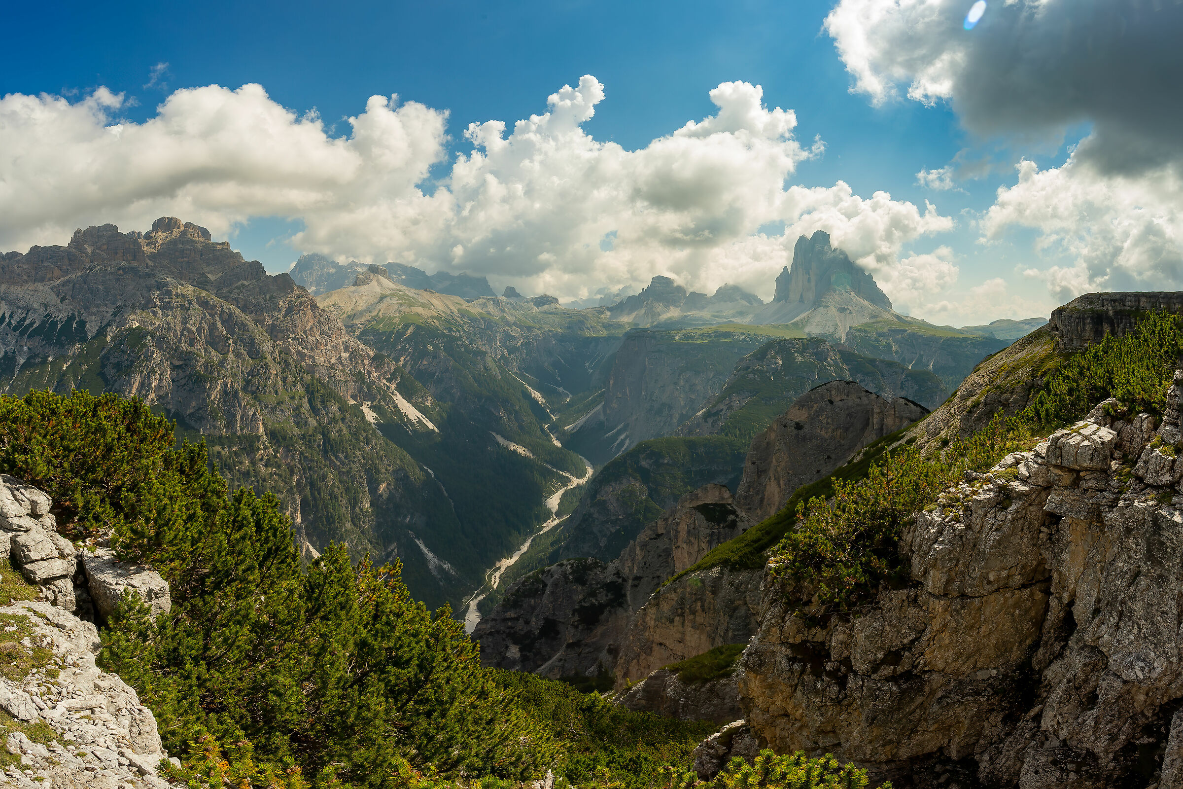 View of the three peaks.