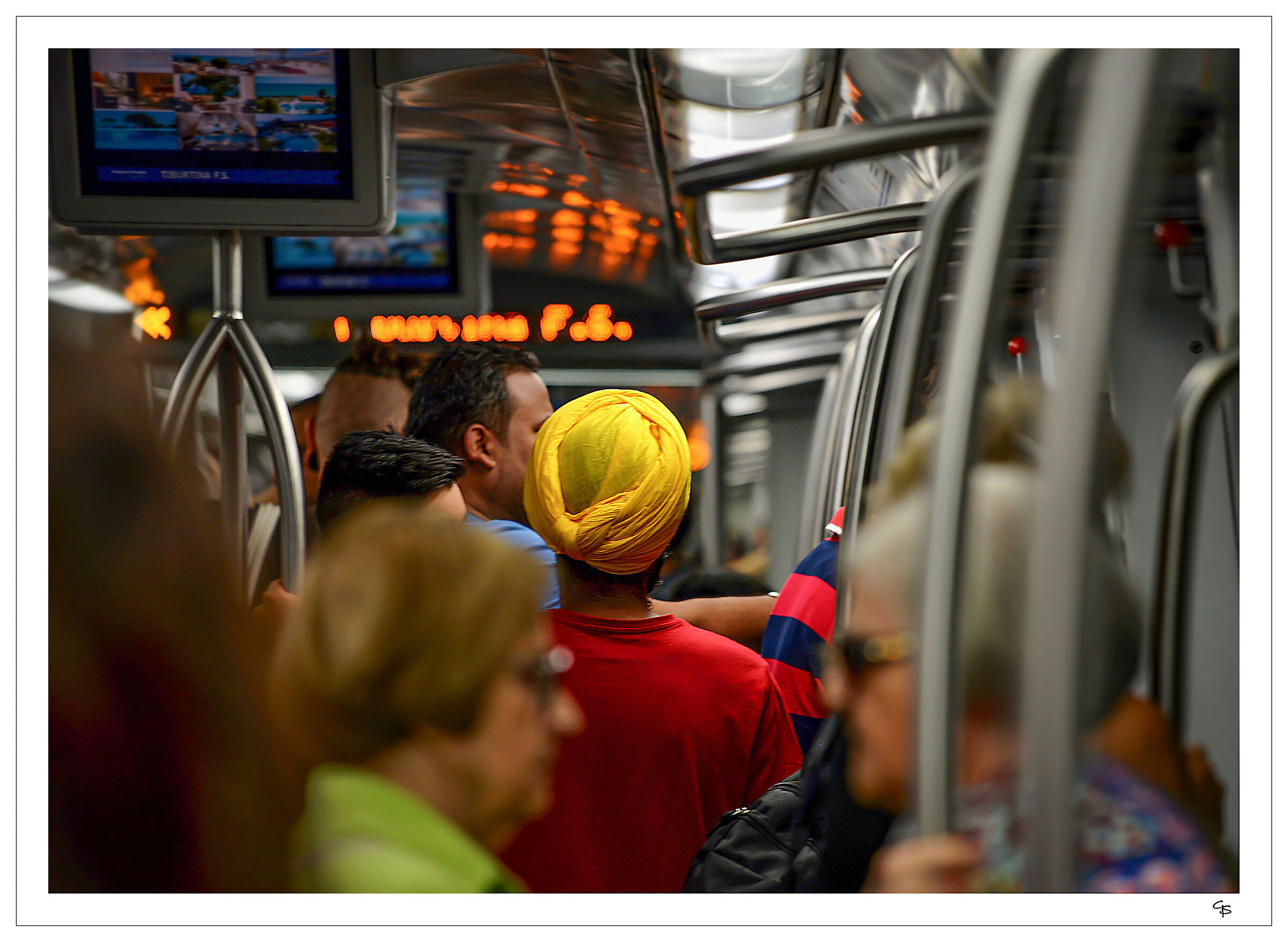 In metro prima del Covid19