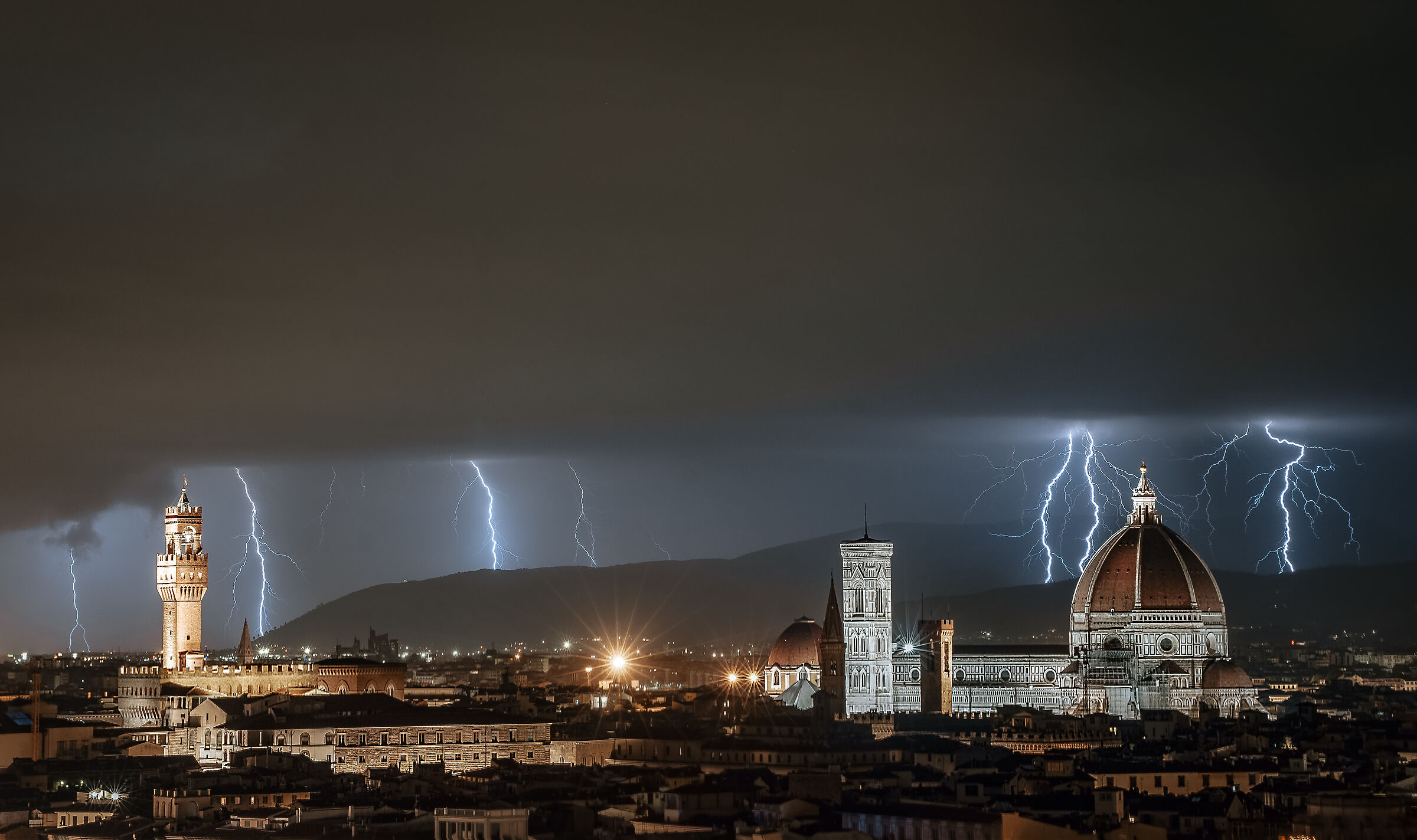 Florence under storm