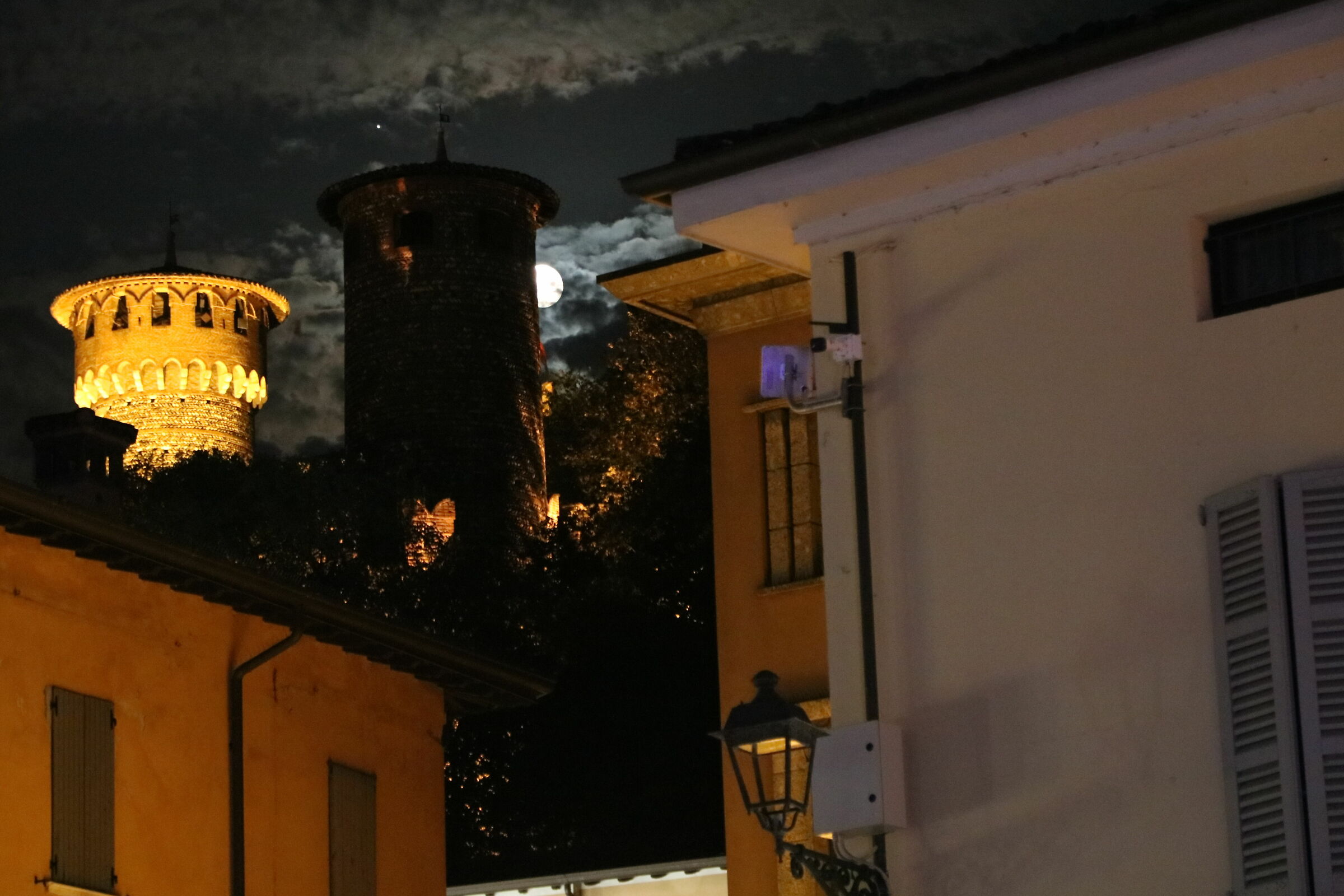 Montichiari in the night in August