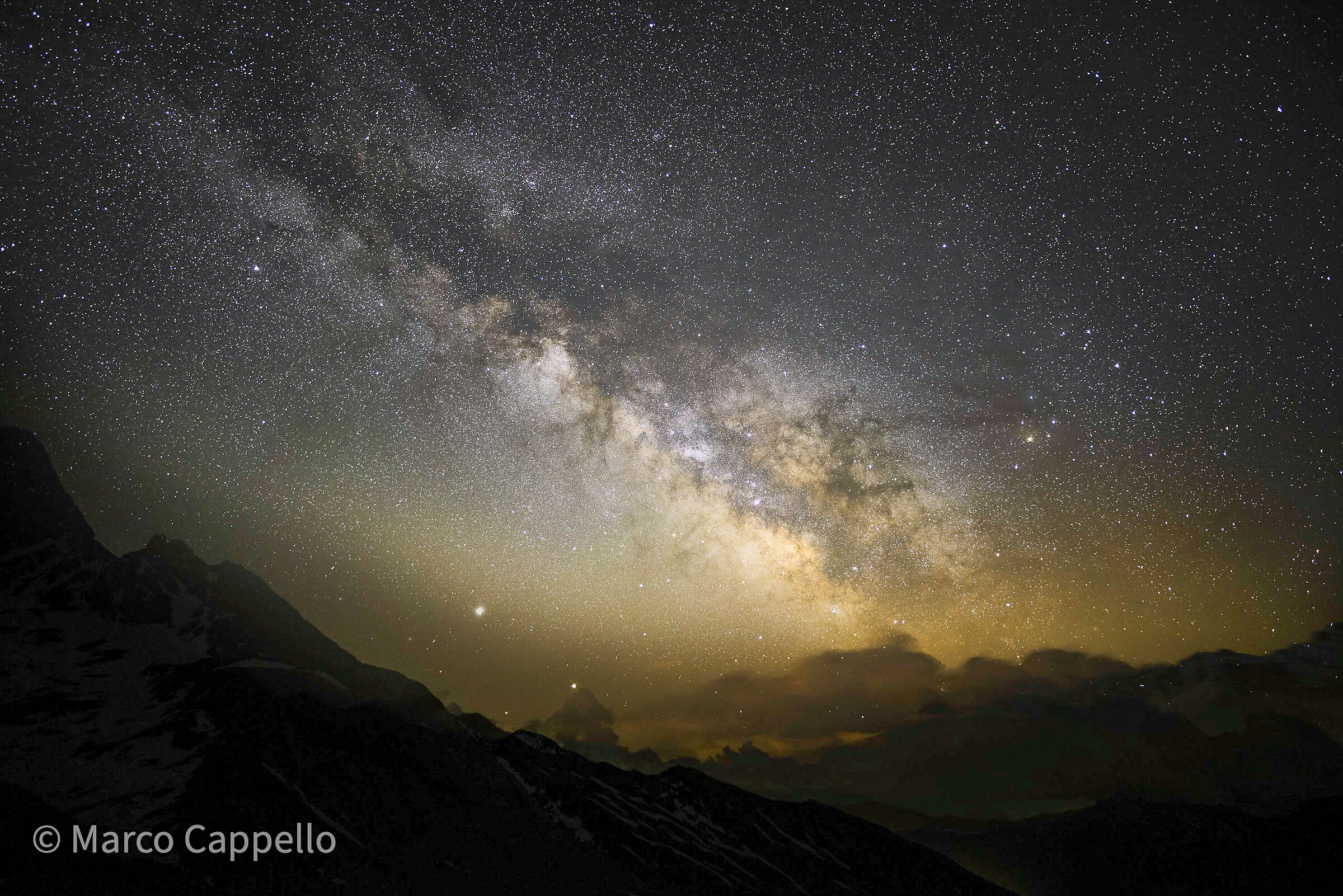 Milk way in Colle dell'Agnello