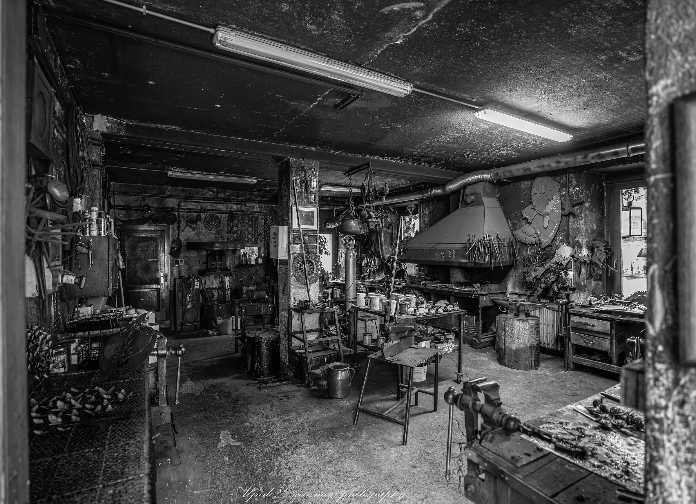 Shop of a blacksmith in Alleghe