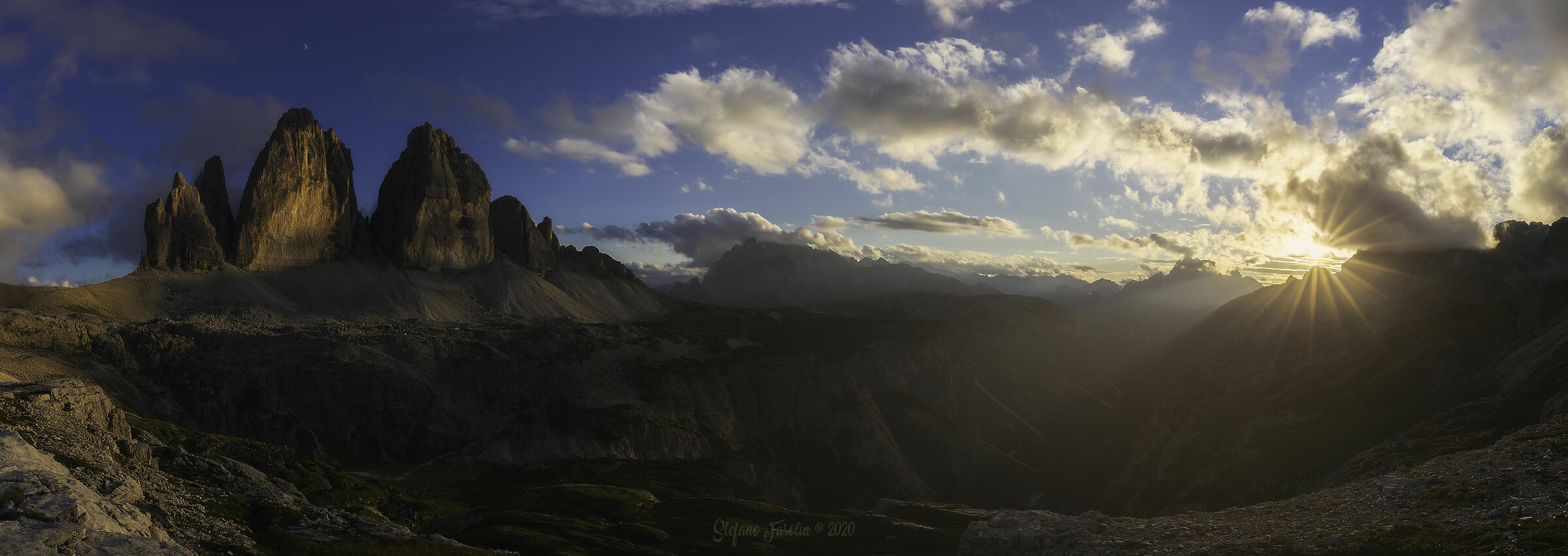Tramonto alle Tre cime