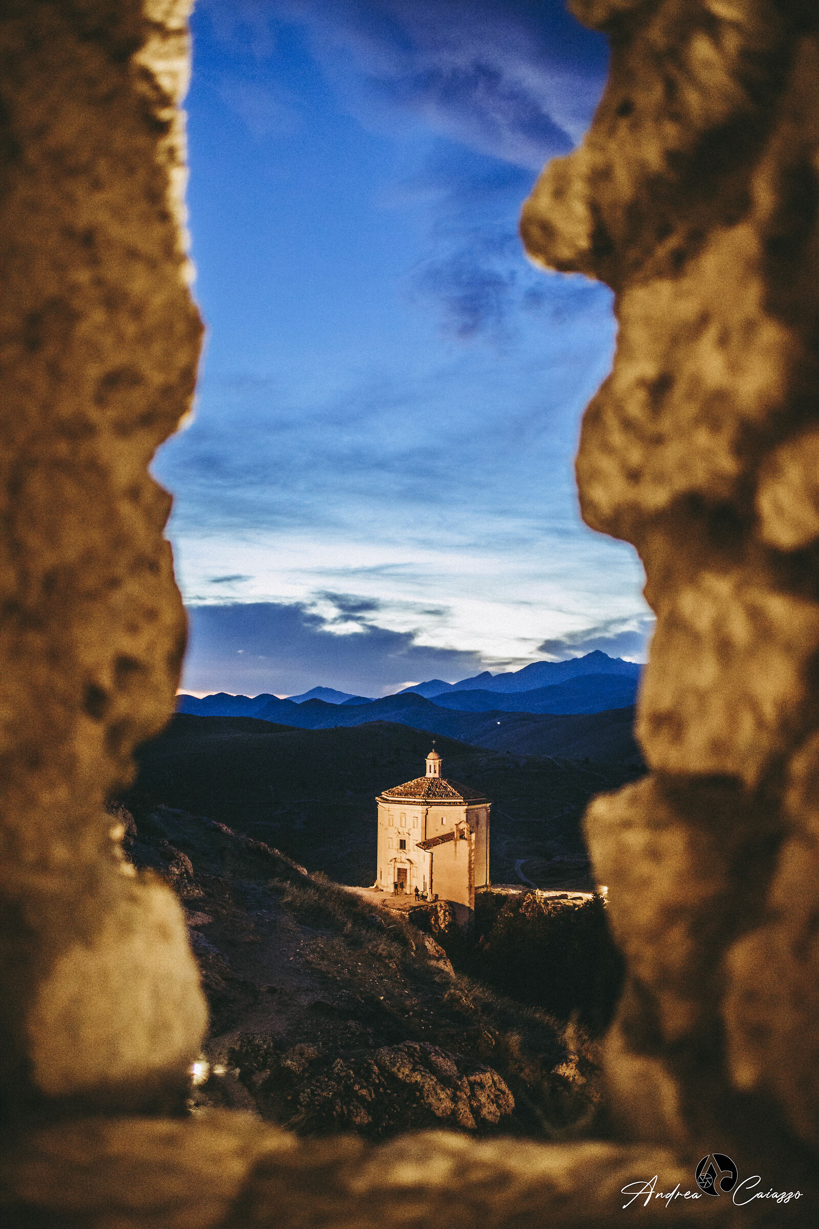 Vista dalle mura di Rocca Calascio