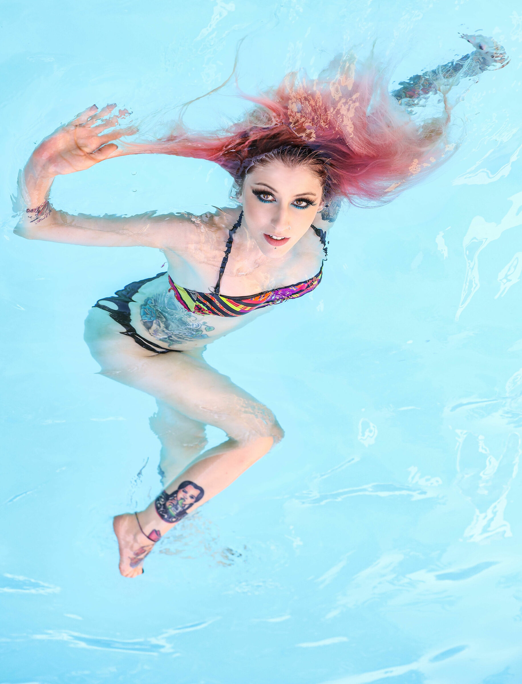 Intrappolata in uno specchio d'acqua