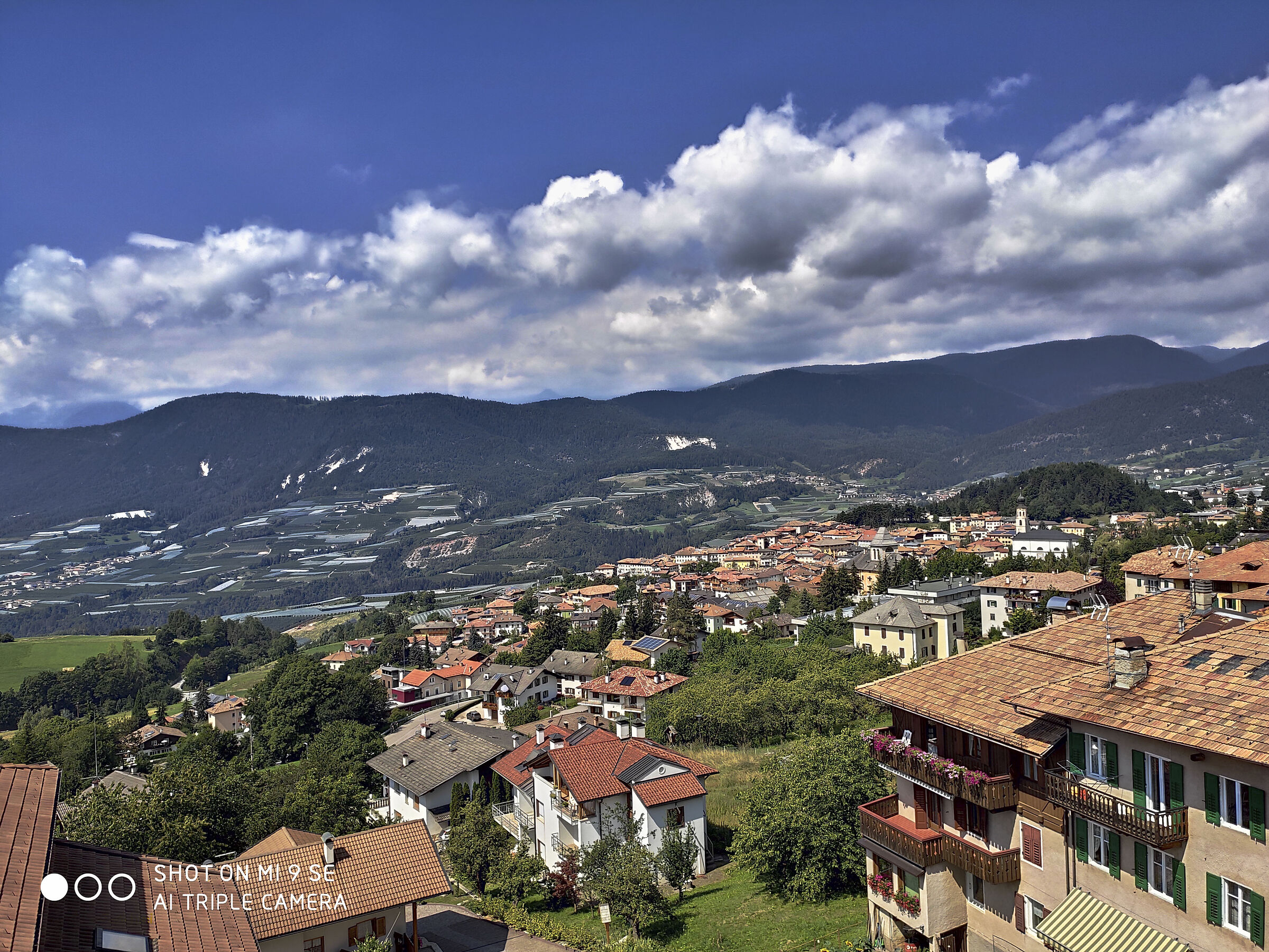 Veduta da Malosco del Comune di fondo