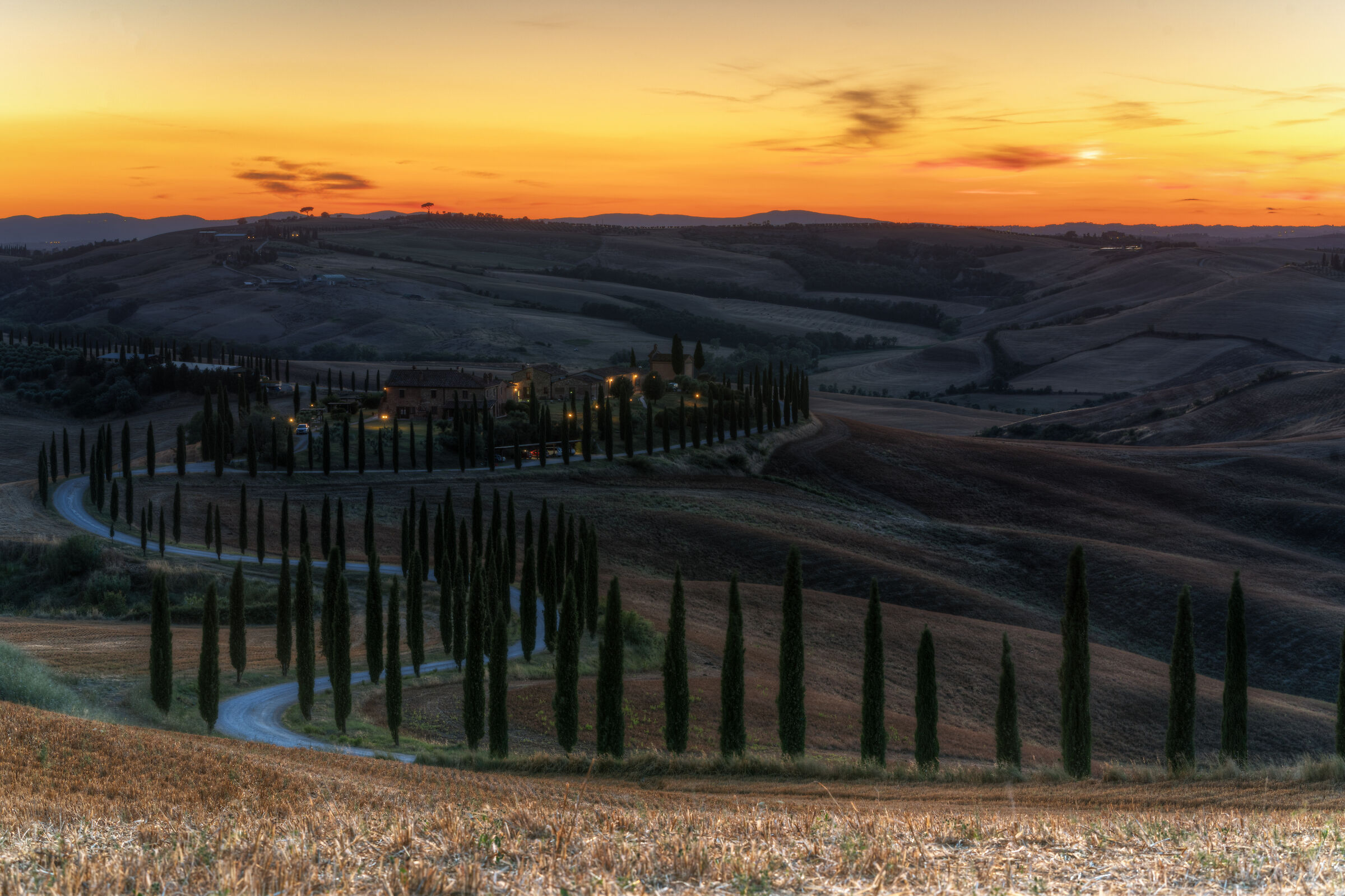 Crete Senesi Sunset, Val D'orcia