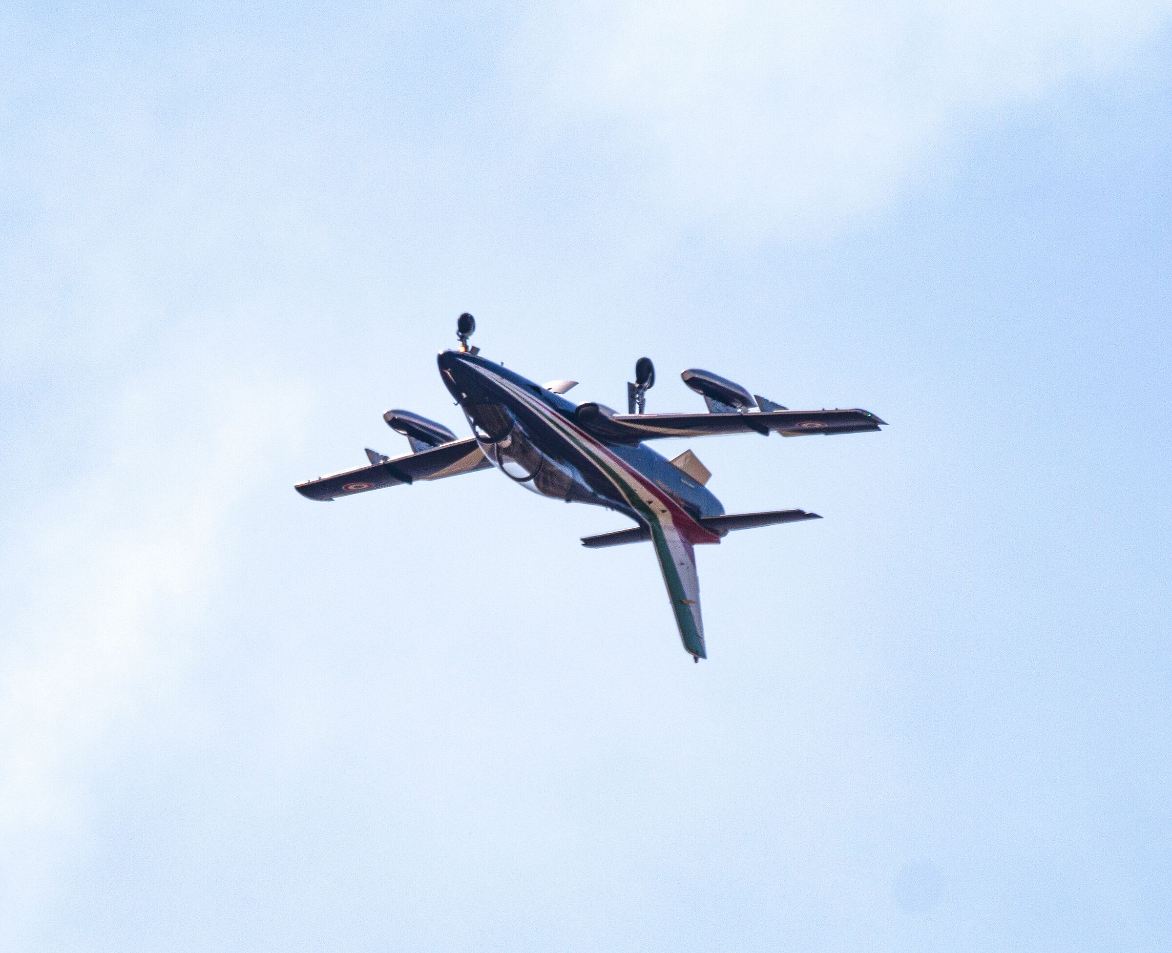 Volo rovesciato in assetto di atterraggio