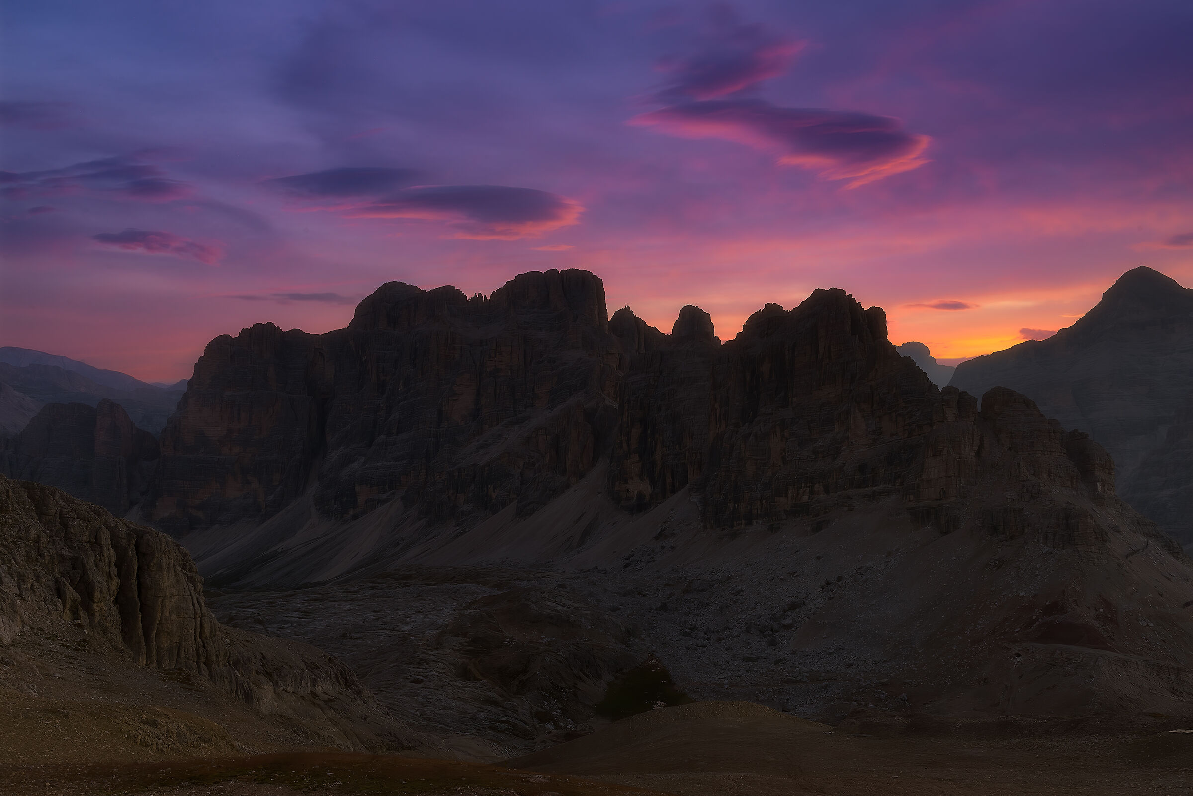 Alba sulle Tofane