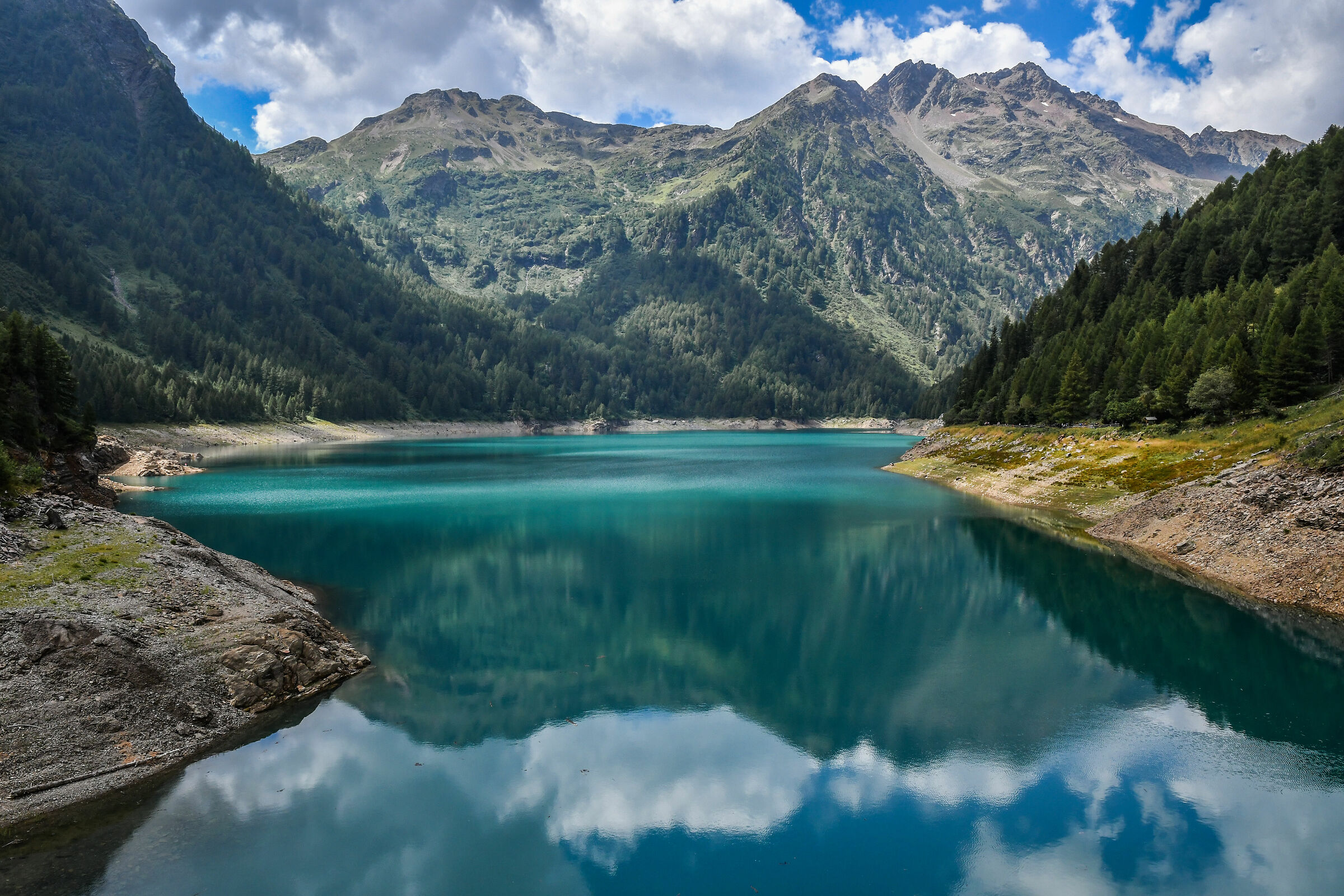 Lago della diga di Pian Palù