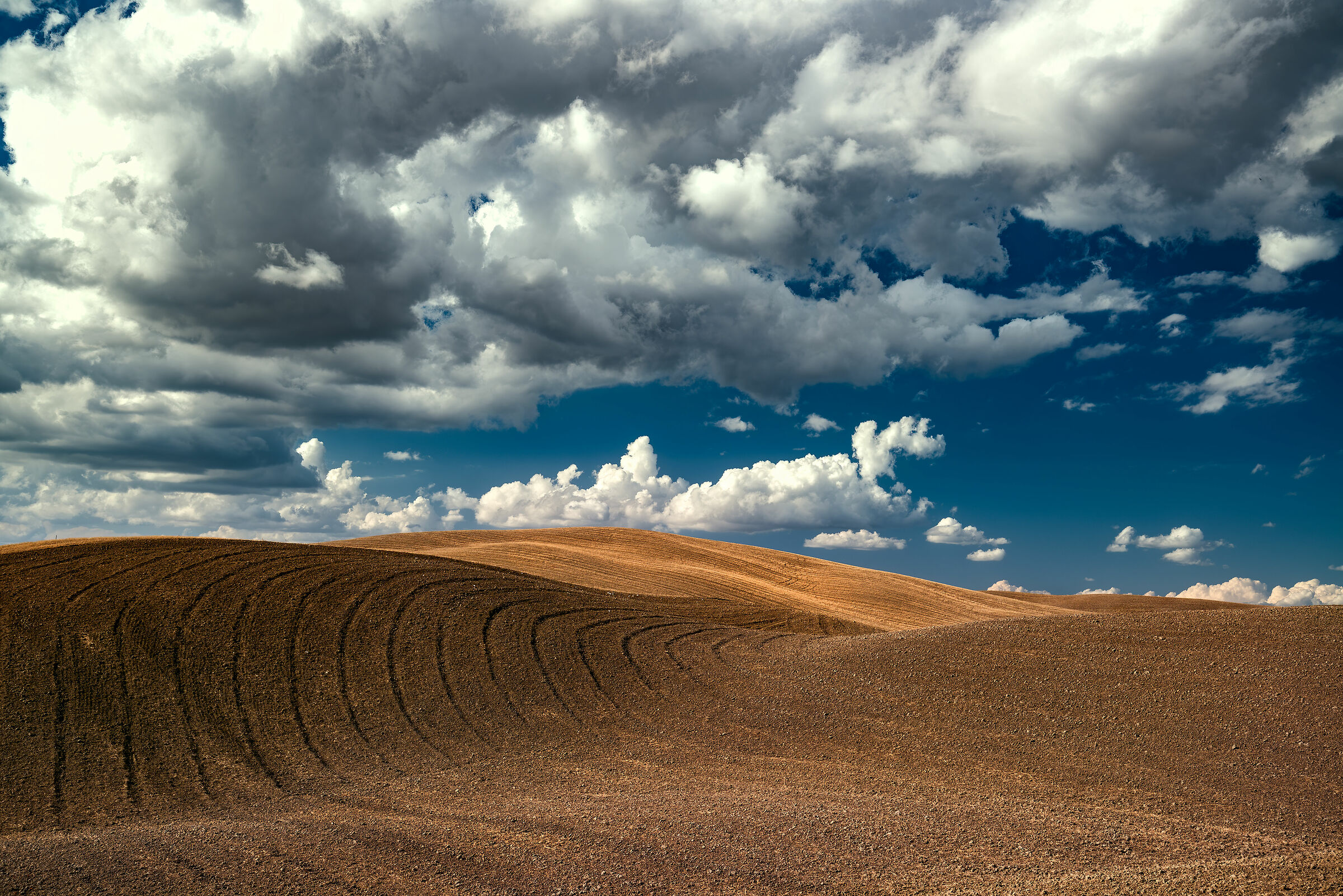 tipico paesaggio val d'orcia