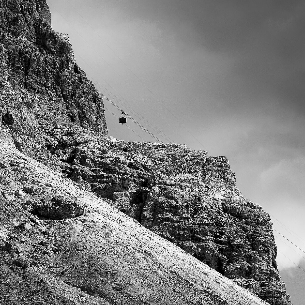 Falzarego pass cable car