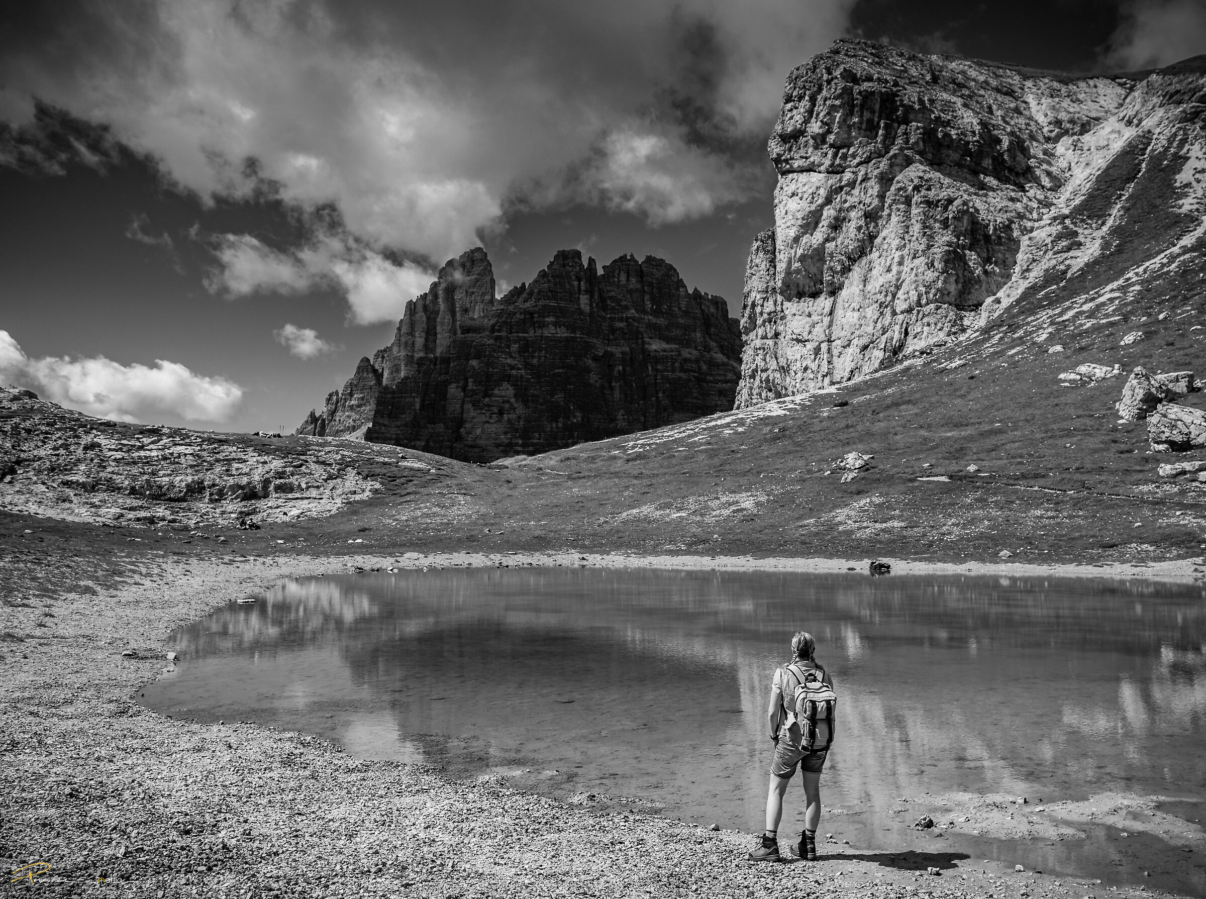 Alpine Lake - Mount Paterno