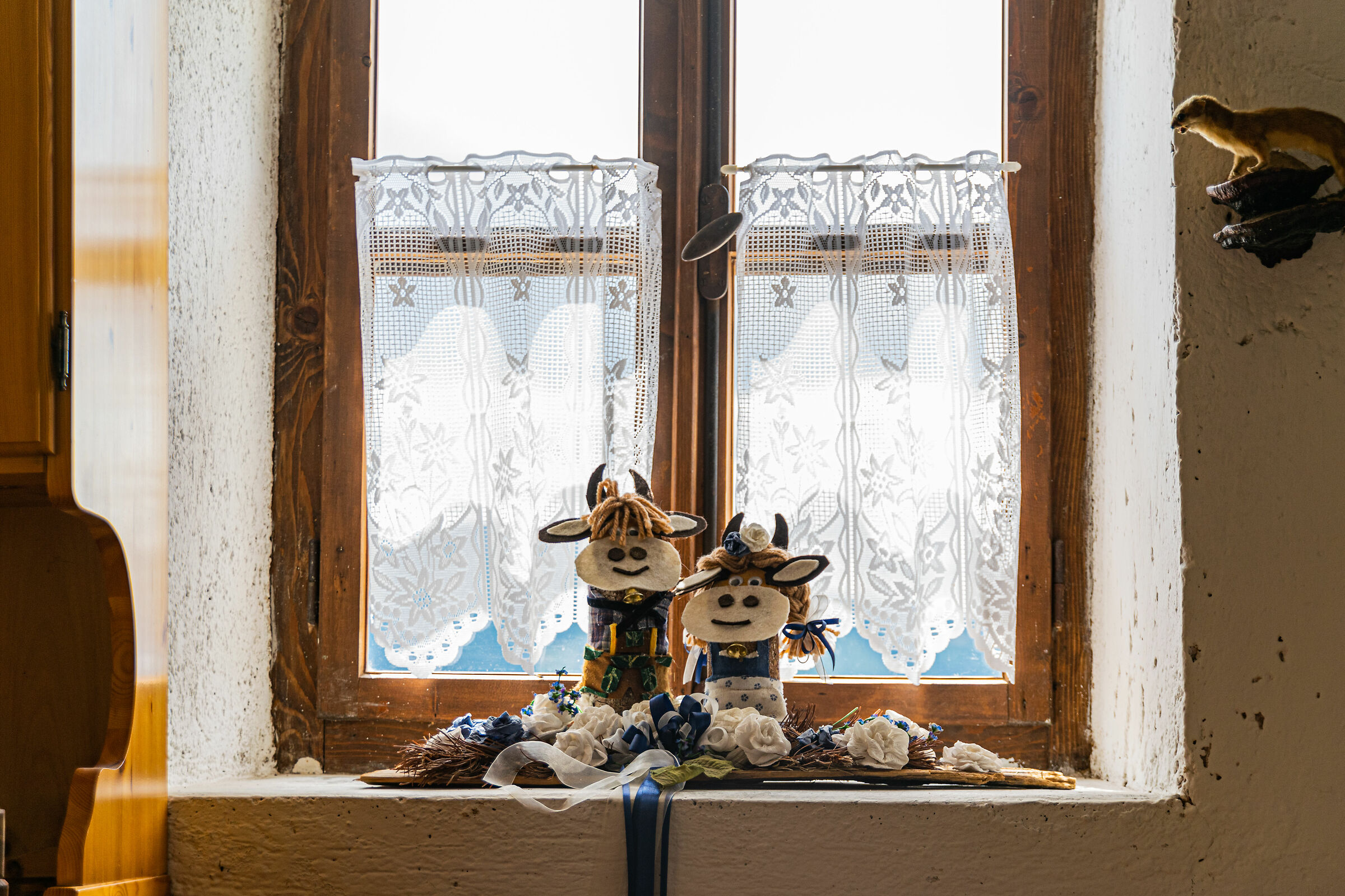 all'interno della malga...