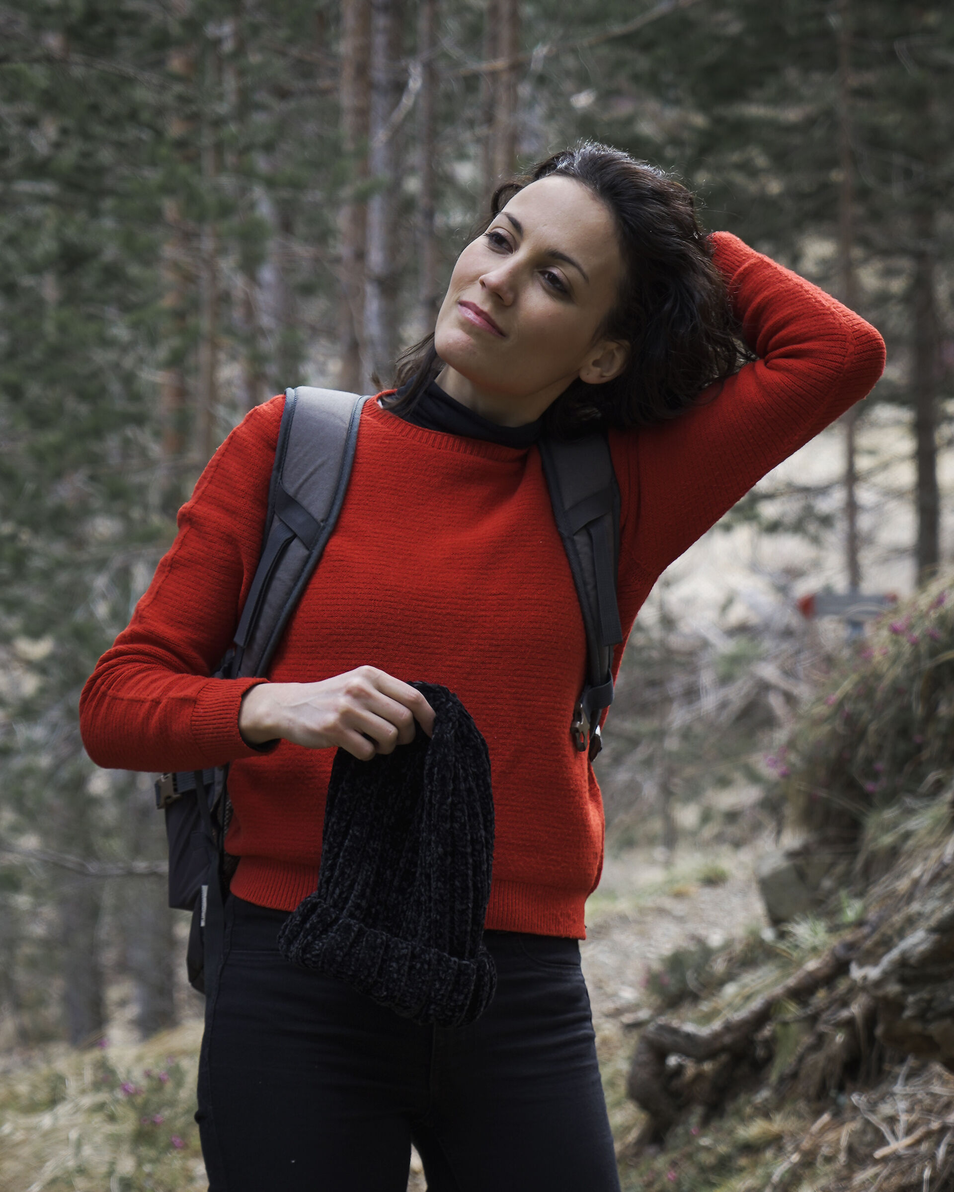 portrait in the woods