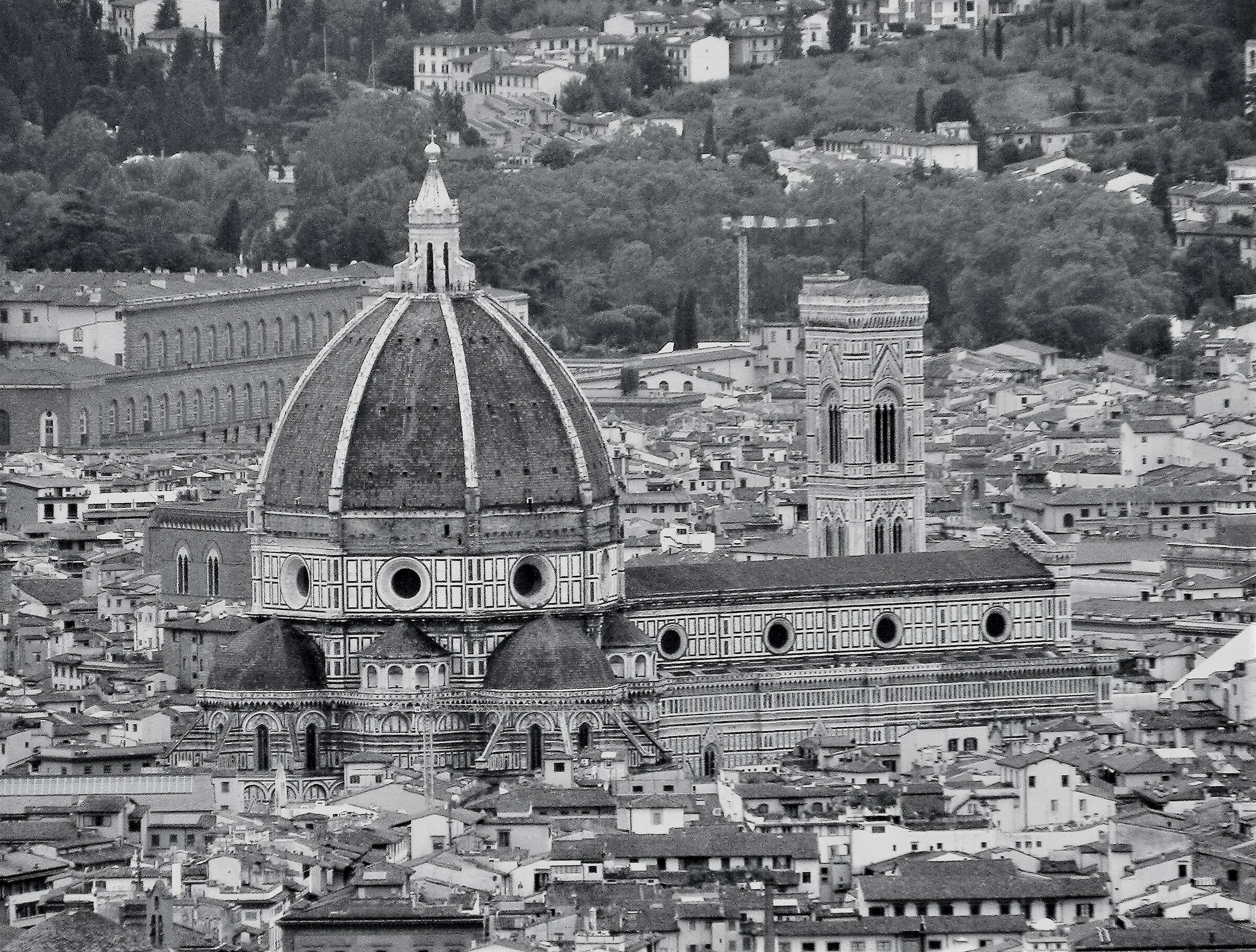 il duomo dalla collina di fiesole