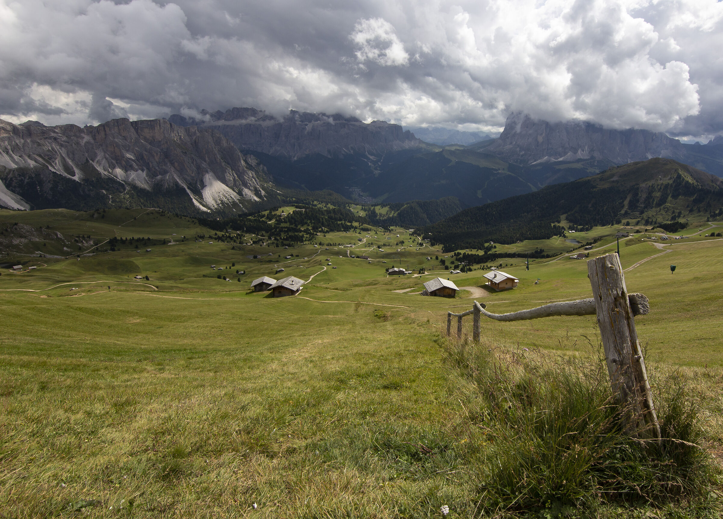 The Green Meadows and The Much Envied Dwellings of Seceda