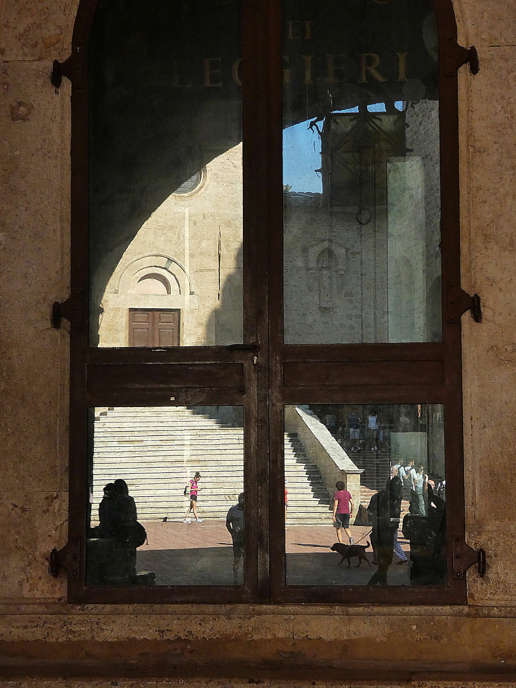 Reflections in San Gimignano