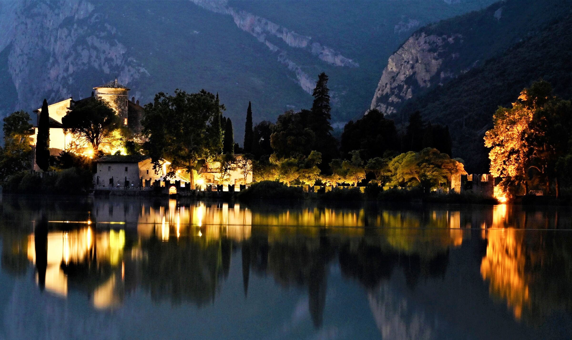Castel Toblino  by night