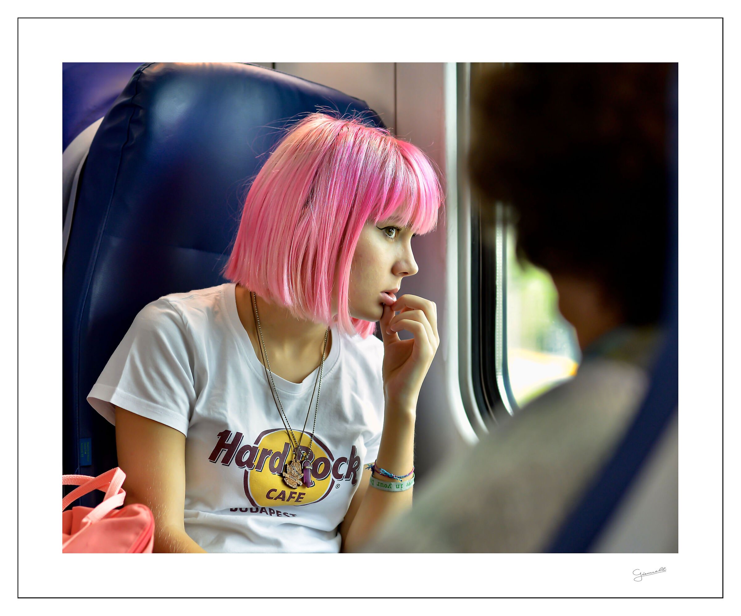 Bellissima ragazza colorata