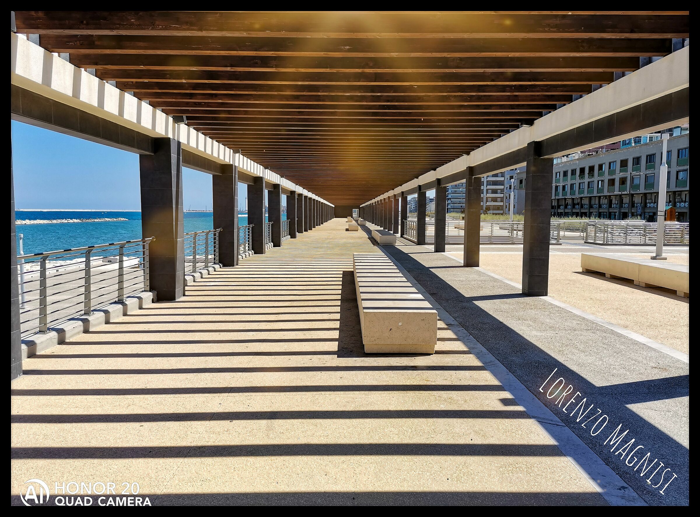 Zona ombra sul lungomare IX maggio di Bari