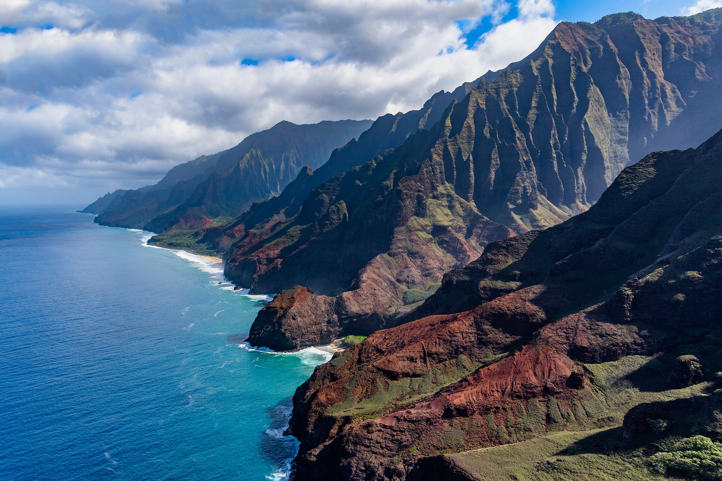 Napali Coast dall'elicottero